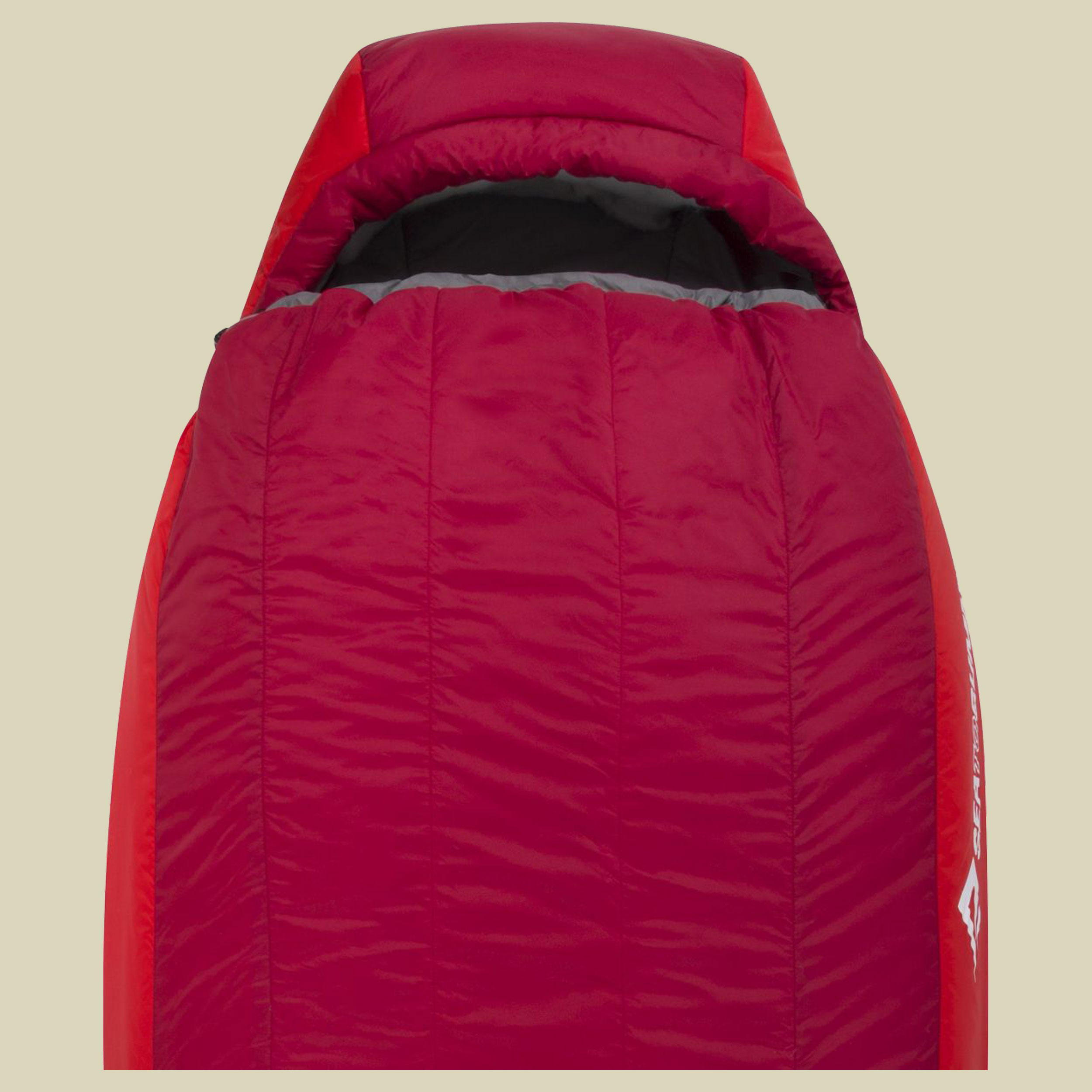 Basecamp BcIII bis Körpergröße 183 cm Farbe dark red/red, Reißverschluss links