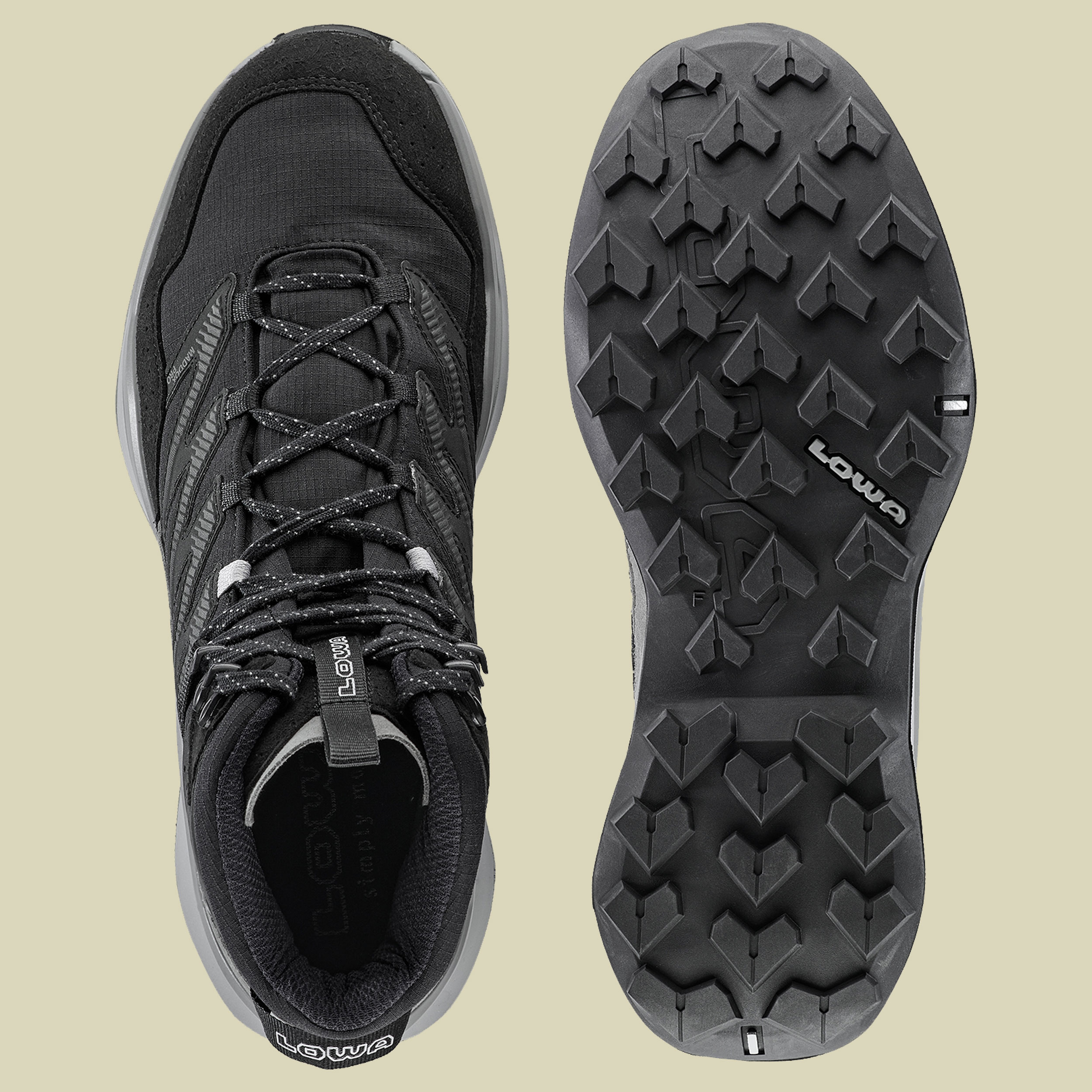 Maddox Pro GTX Mid Wide Men UK 9 schwarz - schwarz/grau