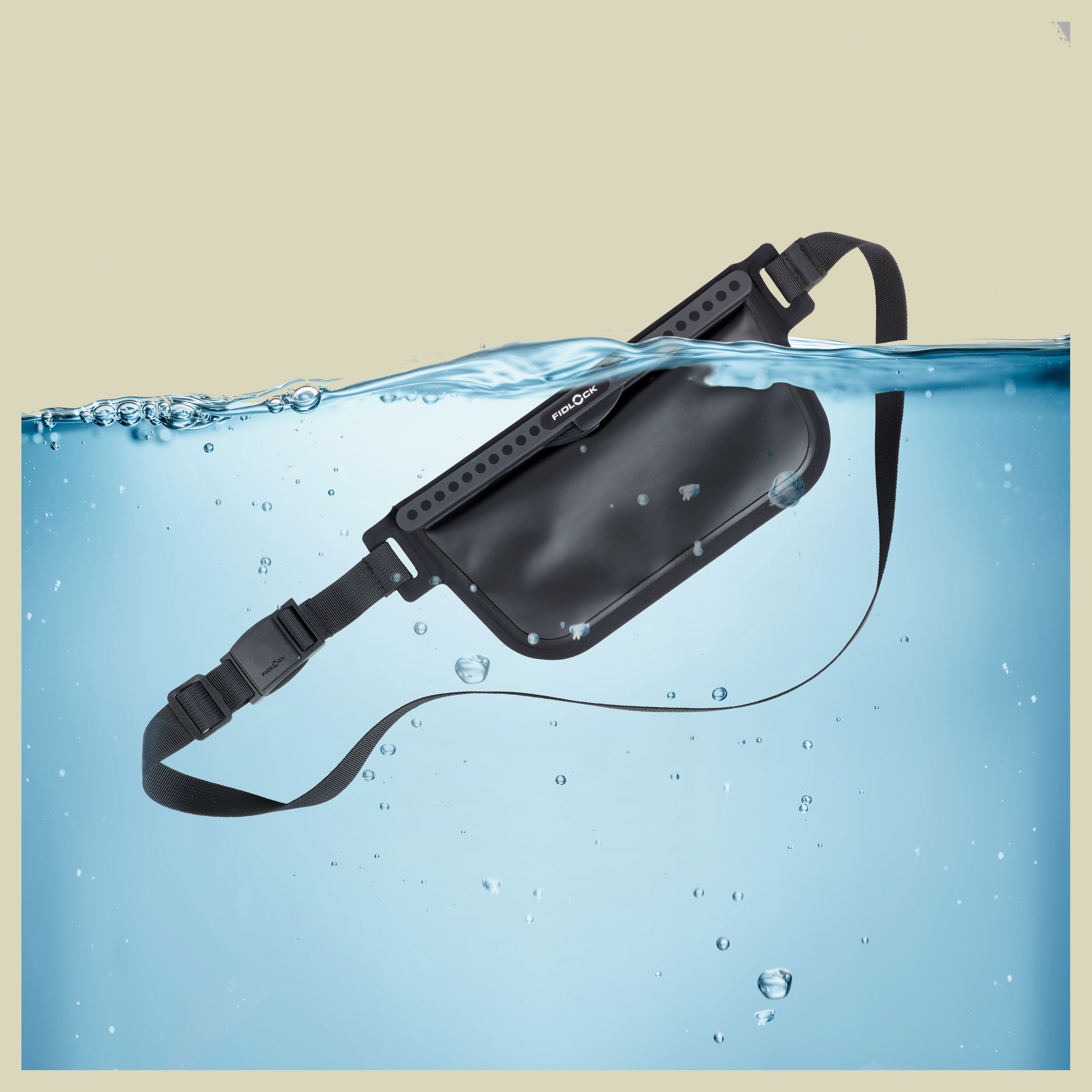 Hermetic sling bag Größe 224 x 100 mm Farbe black