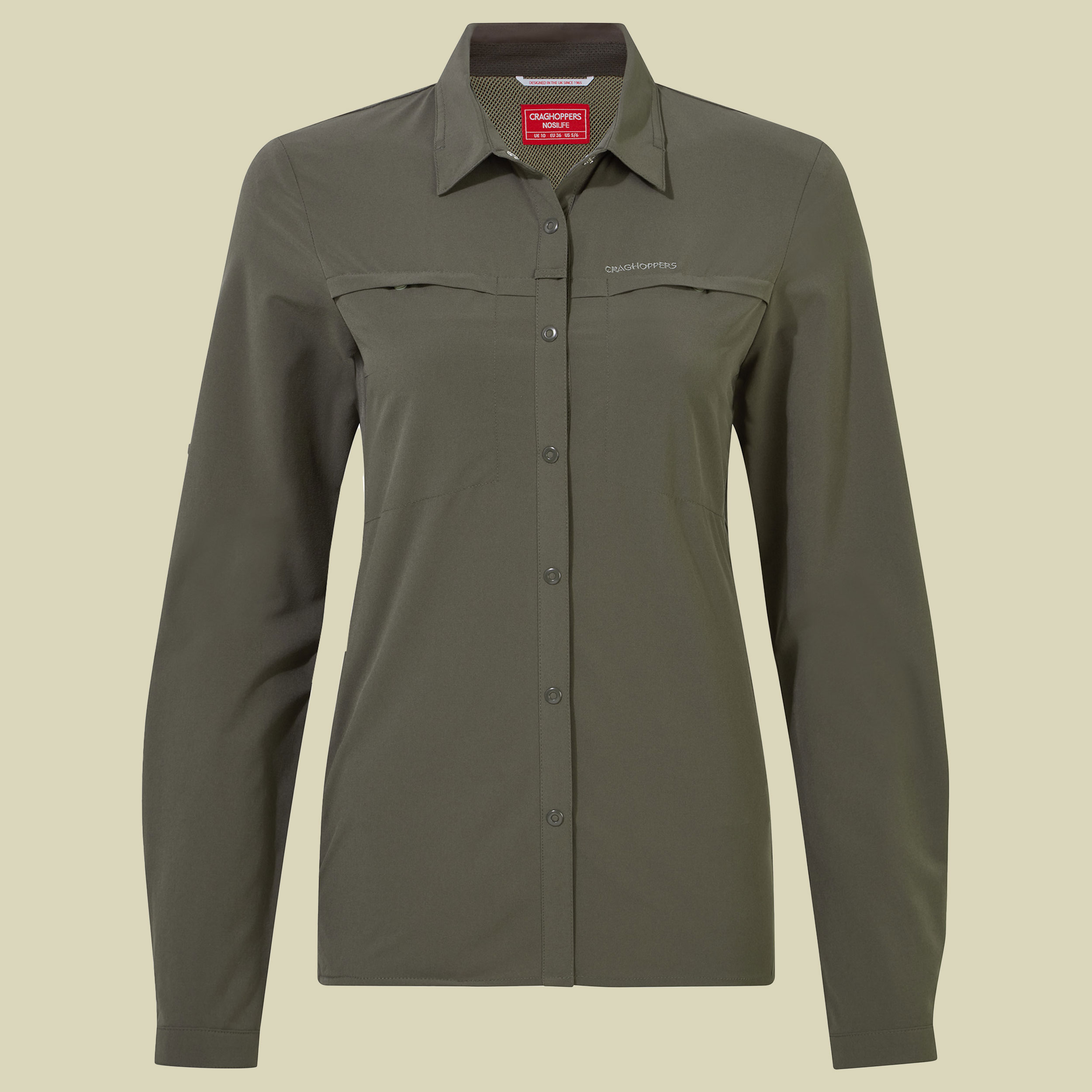 NosiLife Pro LS Women Größe 44 UK18 Farbe mid khaki