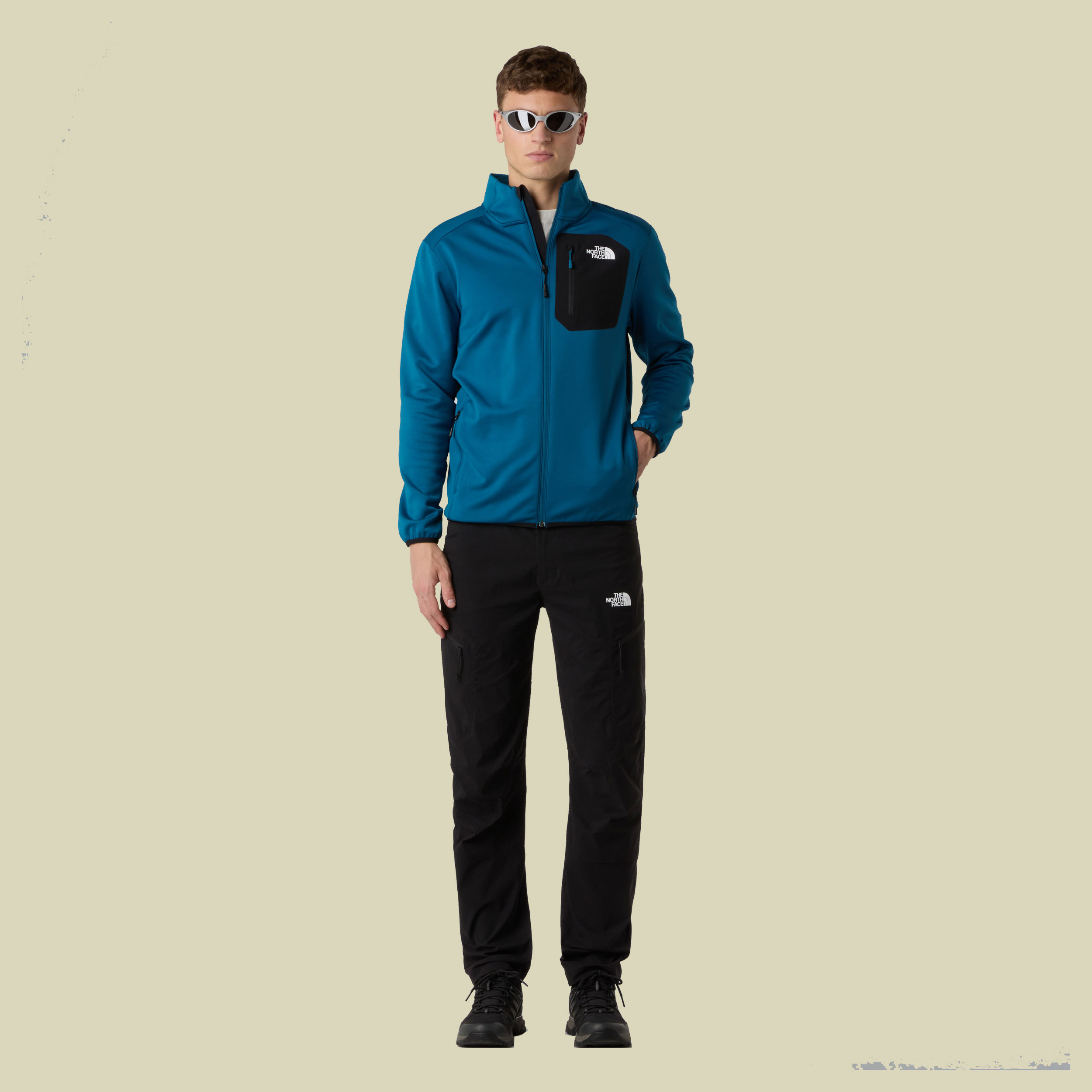 Crest Full Zip Men S blau II - mineral ink/TNF black