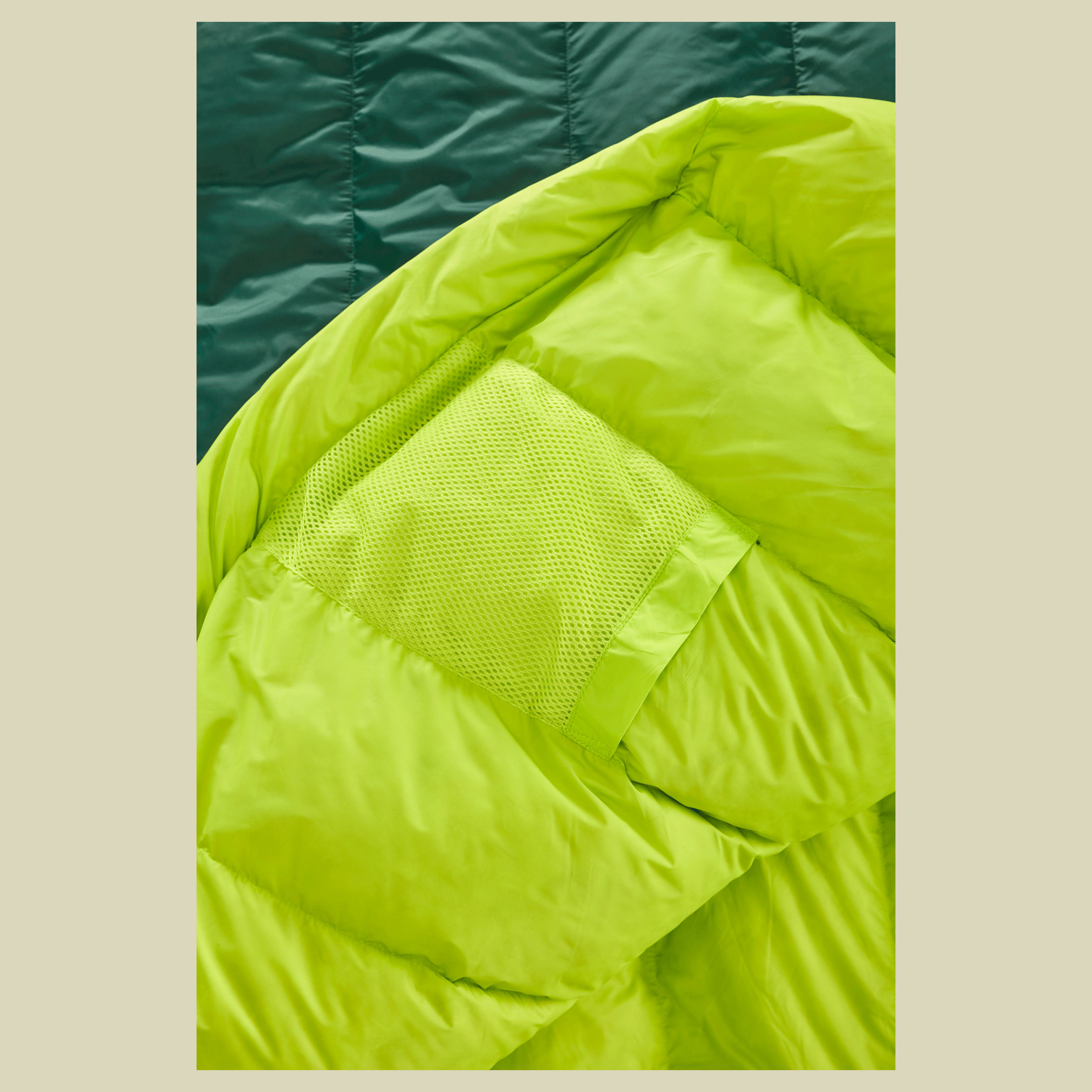 Tension Comfort 800 bis Körpergröße 175 cm (M) Farbe scarab-lime, Reißverschluss links