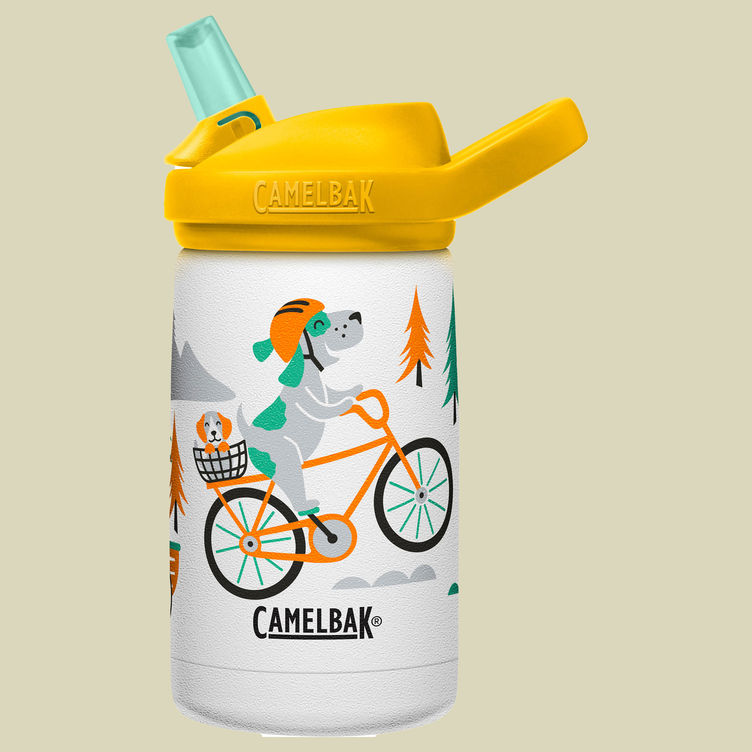 Eddy+ Kids Vacuum Insulated Volumen 350 Farbe biking dogs