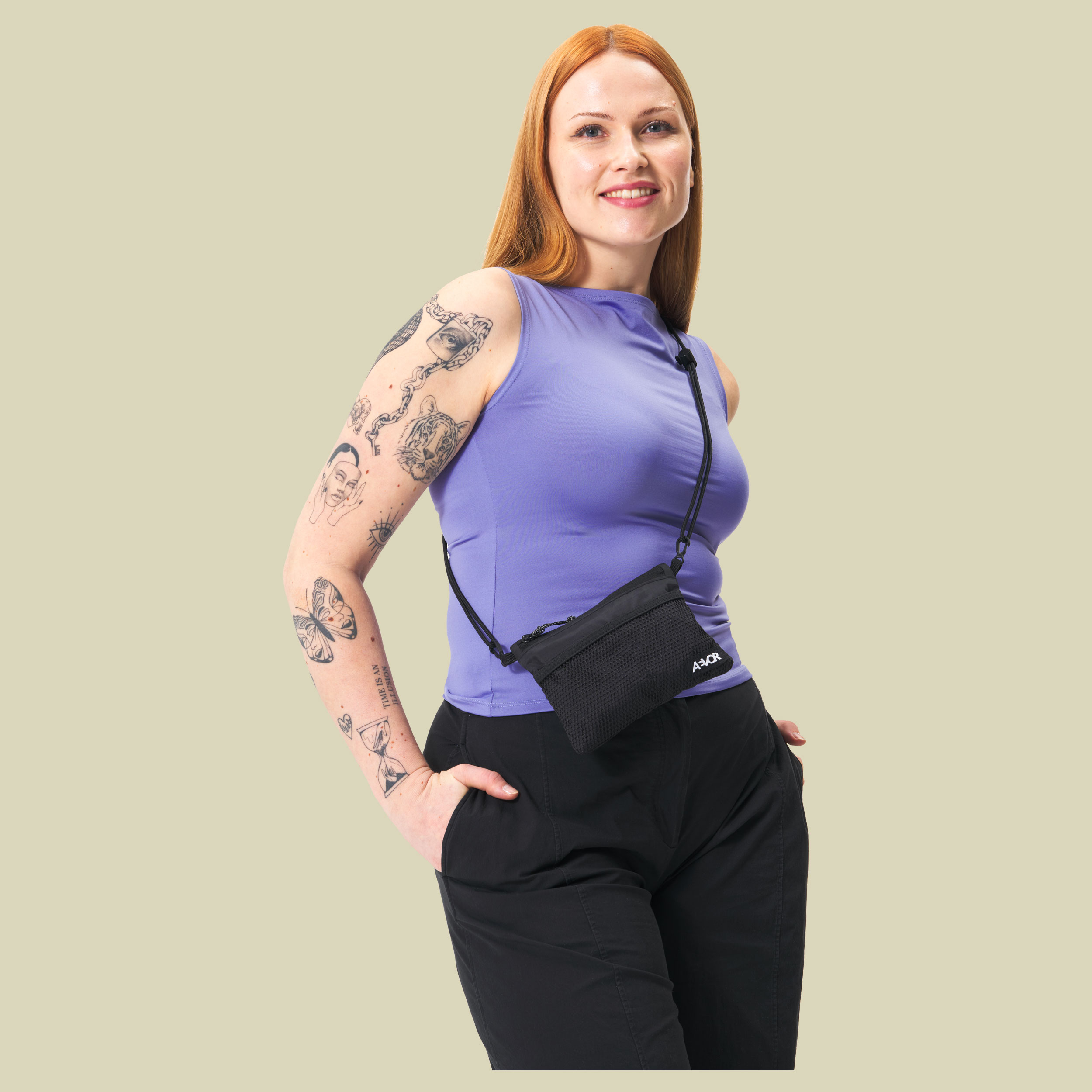 Chest Pouch one size schwarz - ripstop black