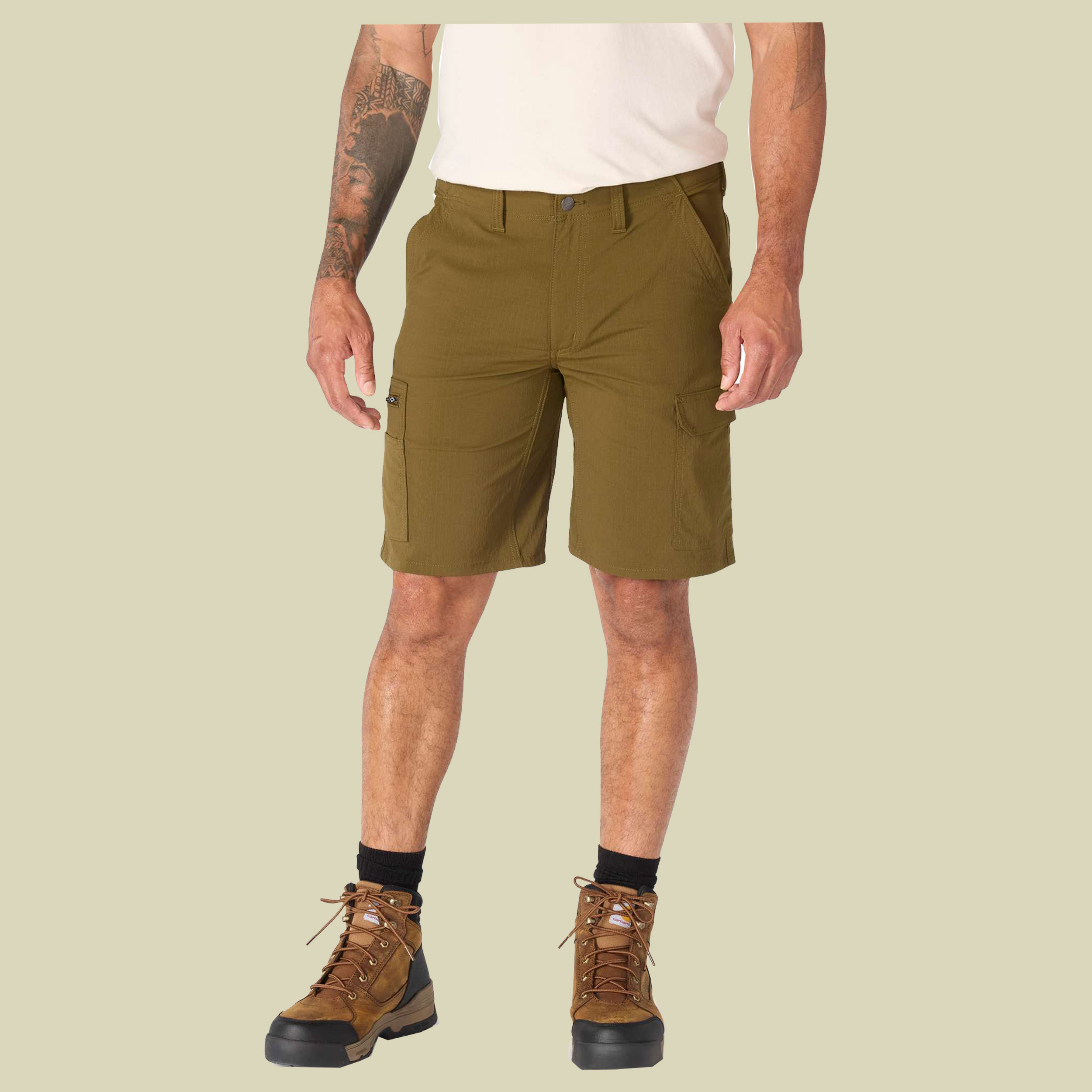 Relaxed Carhartt Force Ripstop Cargo Short Men W33 braun - Farbe burnished logs