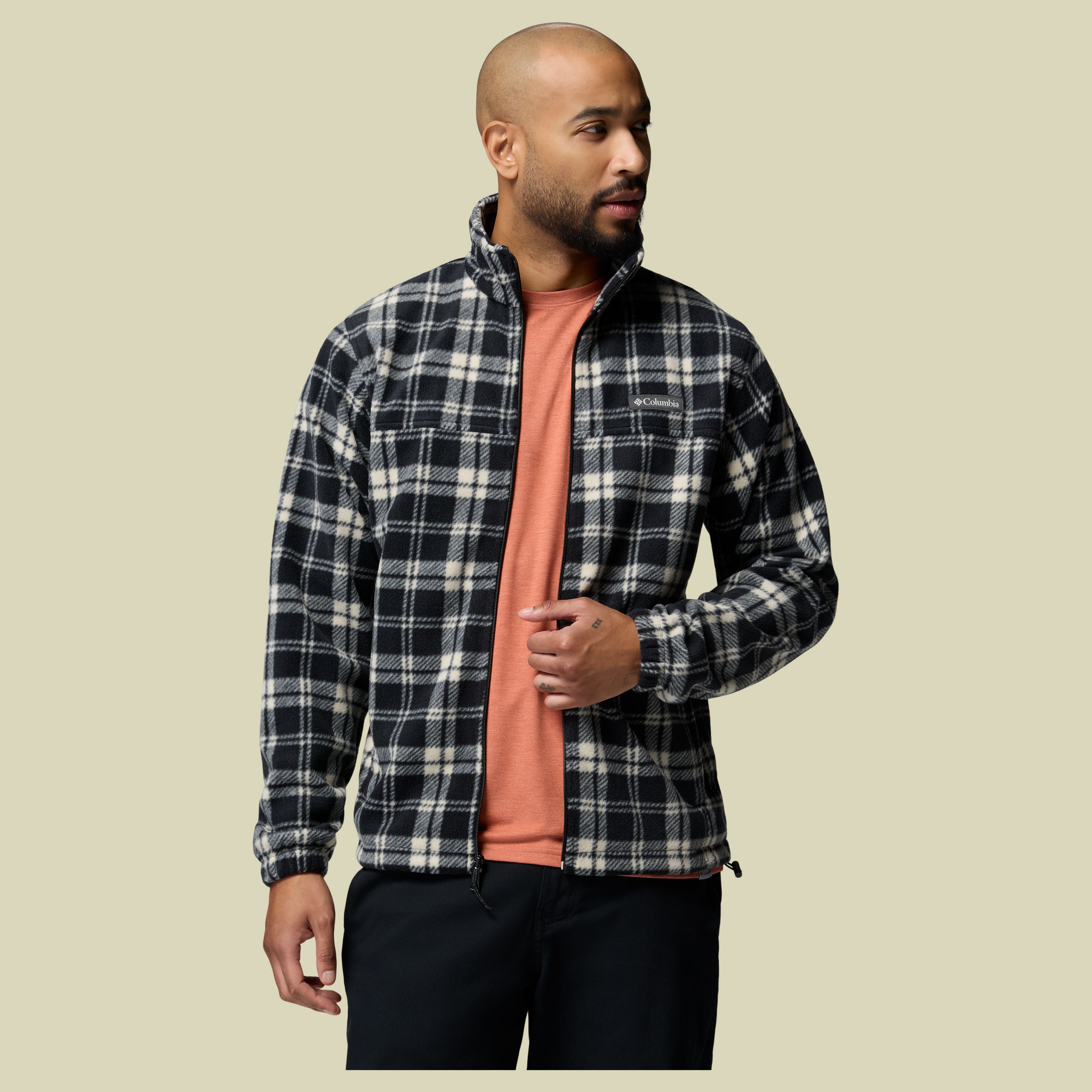 Steens Mountain Printed Jacket Men grau XL - black plaided tonal
