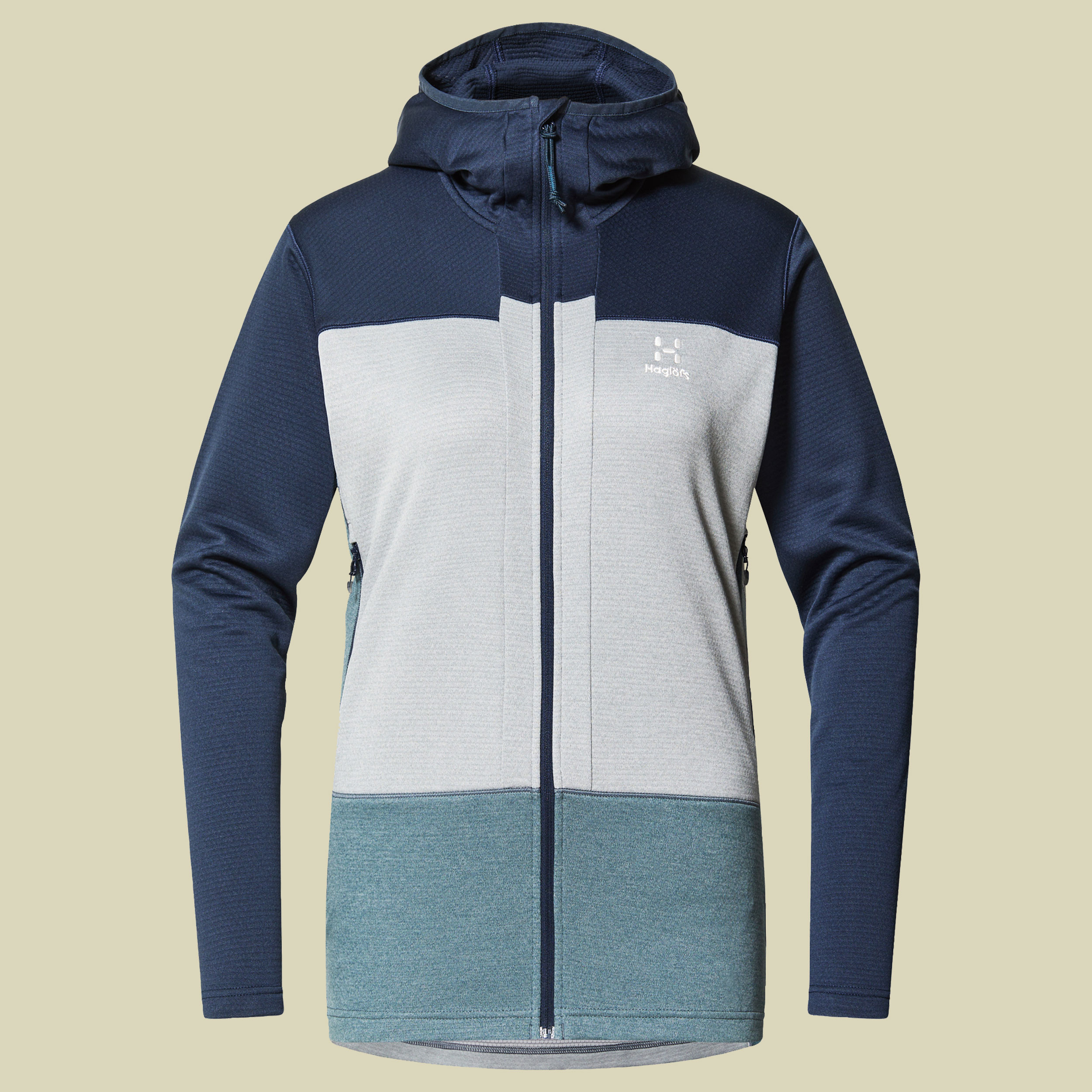 Roc Flash Mid Hood Women L blau- tarn blue/concrete