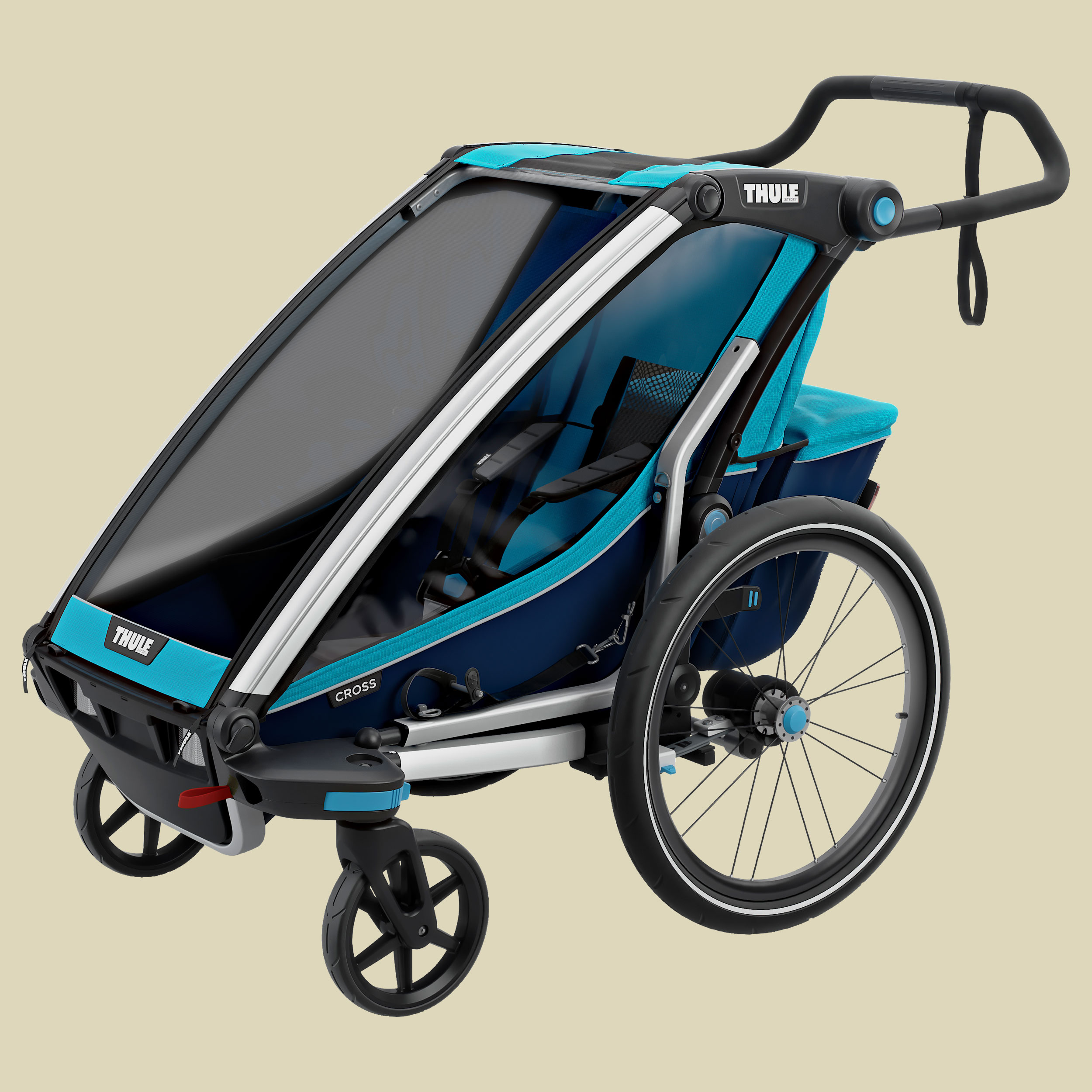 Chariot Cross 1 mit StVZO-Beleuchtung Farbe thule blue/poseidon