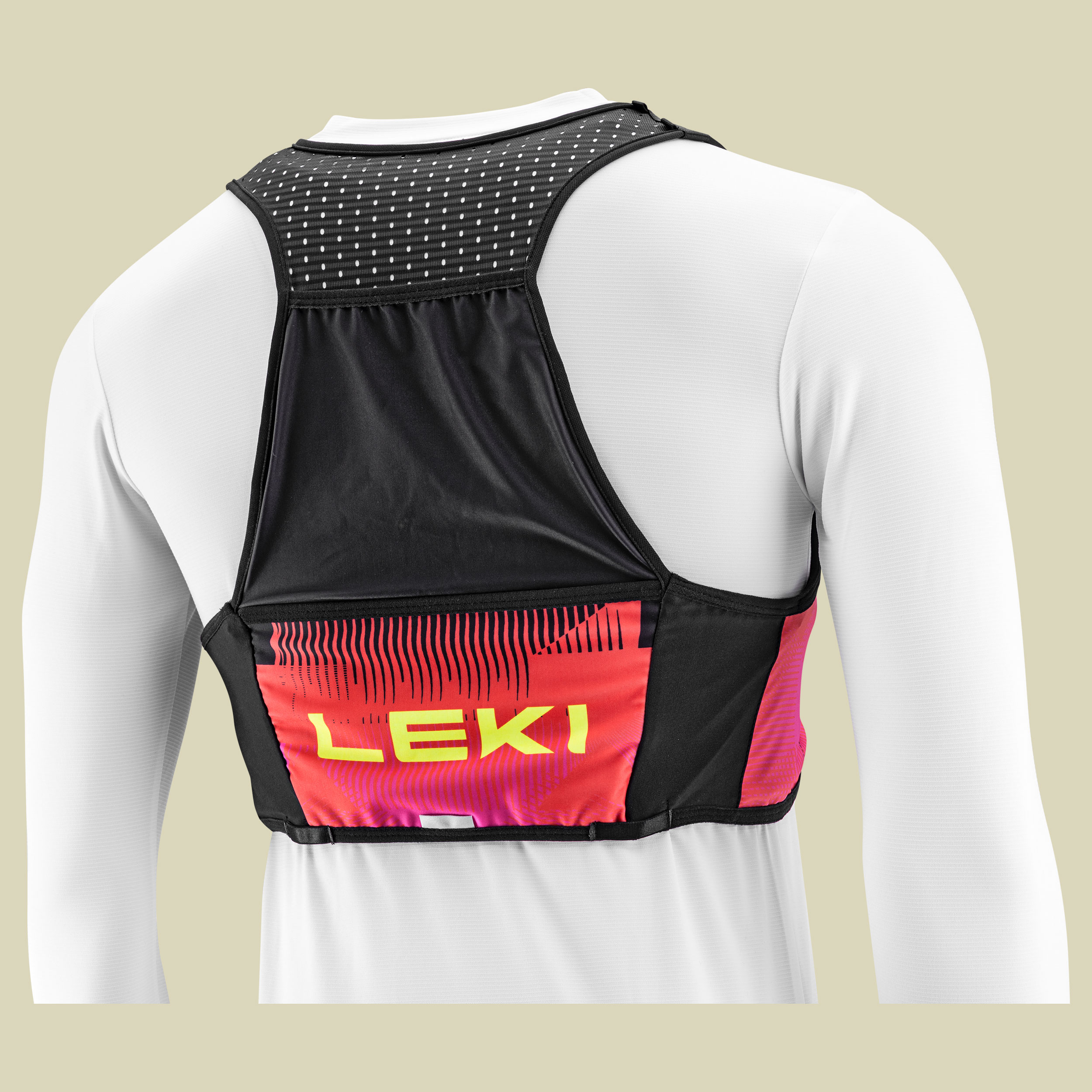 Trail Running Quiver Vest SM pink- black- bright red-neonpink