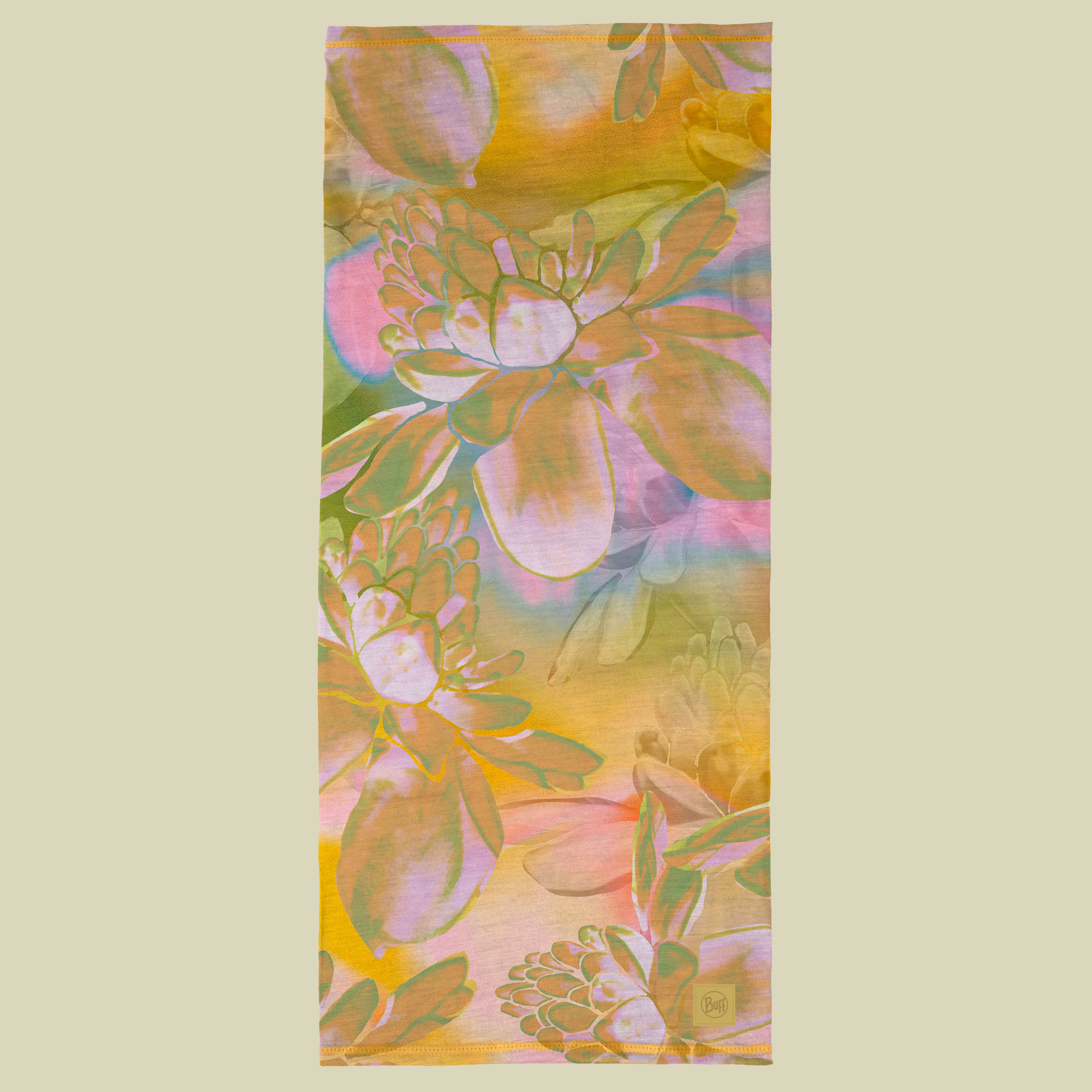 Merino Lightweight Digital Prints one size gelb - esmerald multi