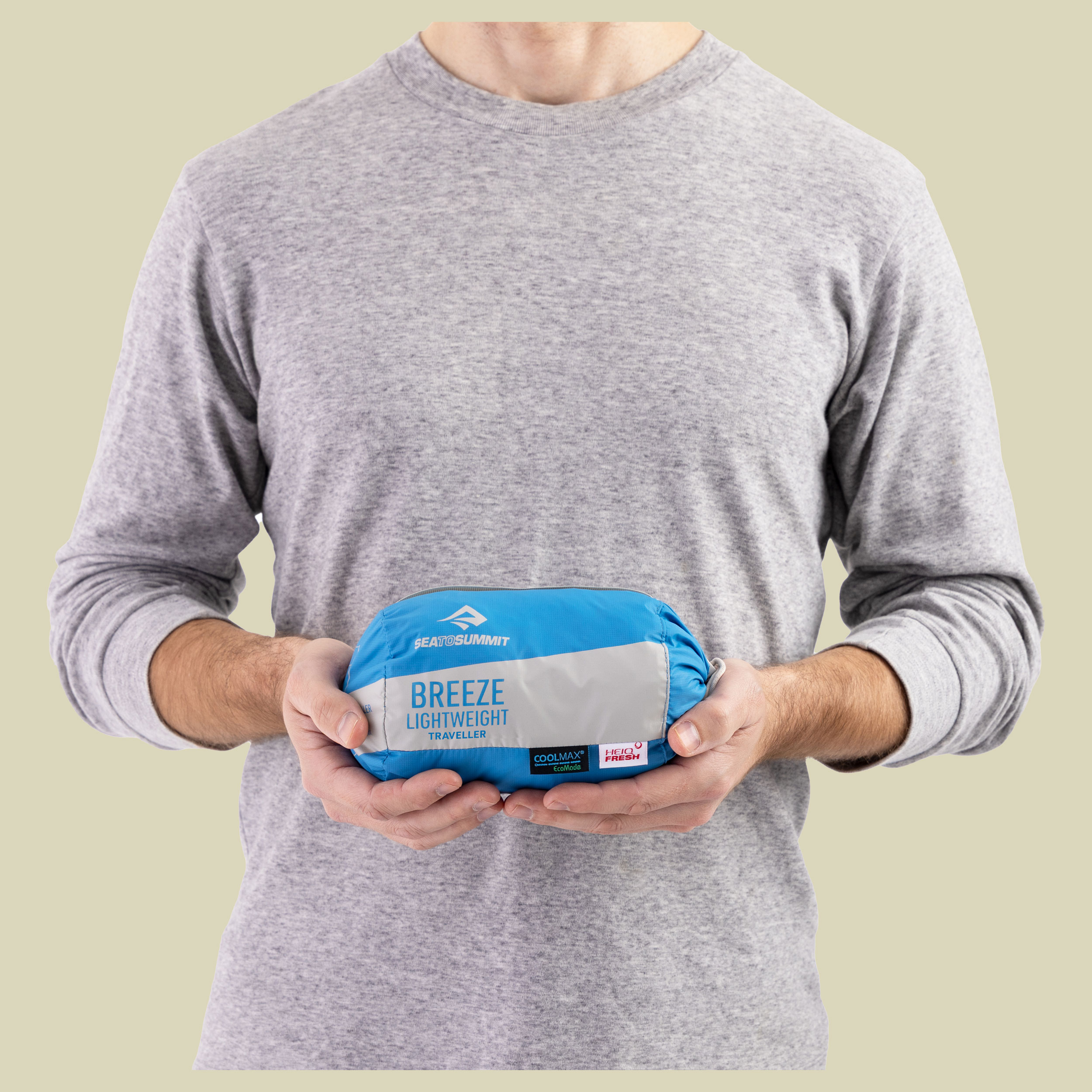 Breeze Lightweight Liner Rectangular w/Pillow sleeve 198 cm blau - Farbe cendre blue