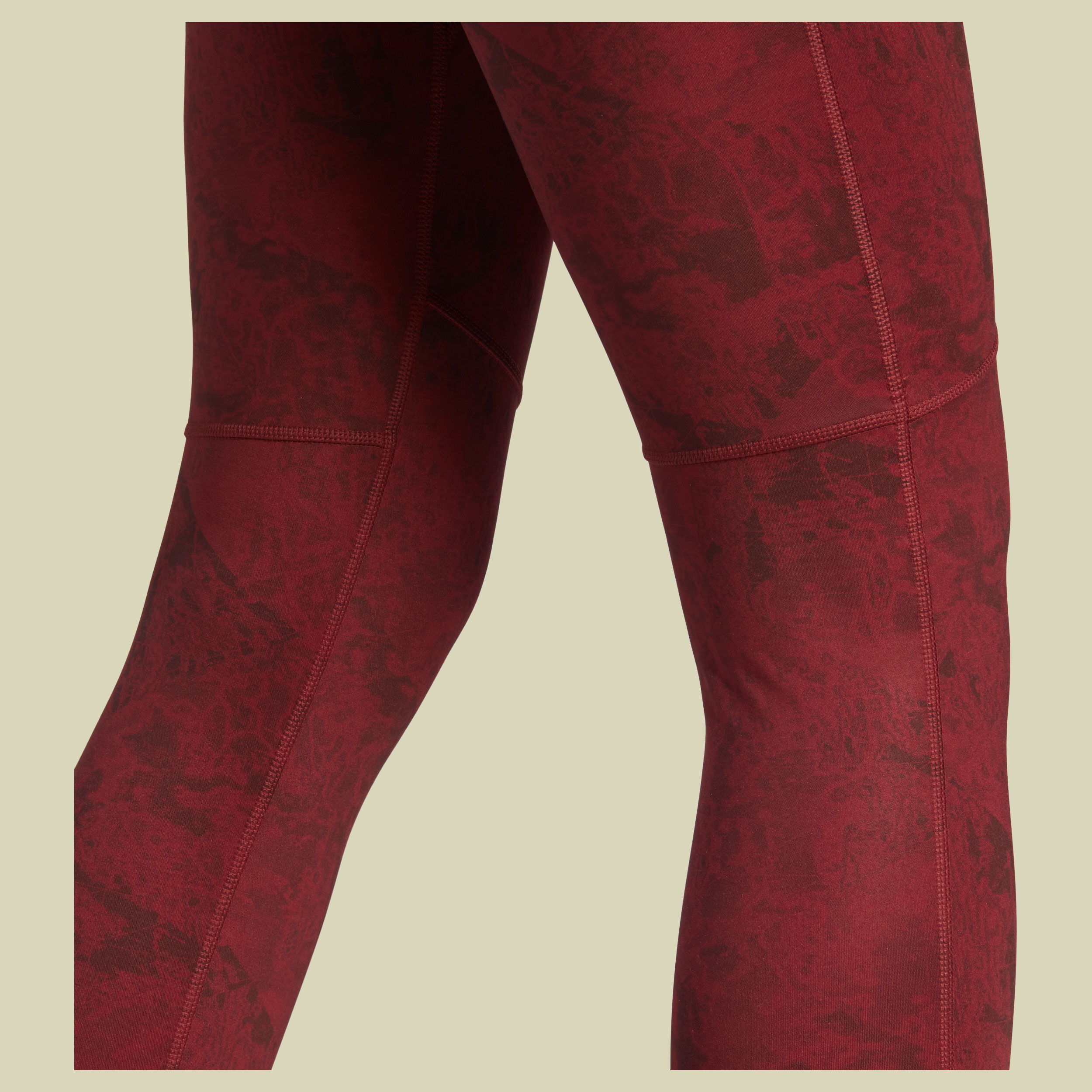 Terrex Multi Allover Print Leggings Women Größe 34 Farbe shadow red
