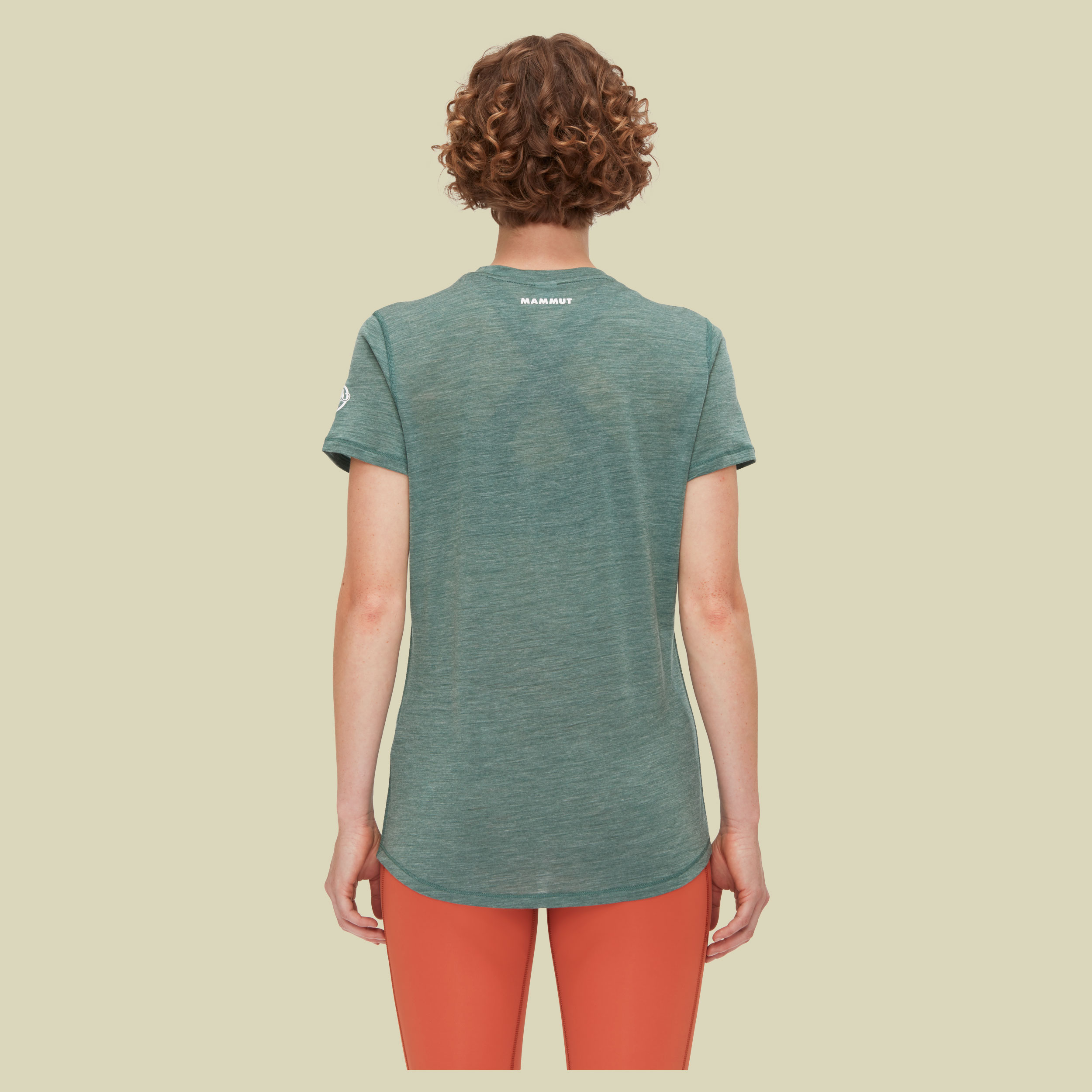 Tree Wool FL T-Shirt Women M grün - dark jade melange