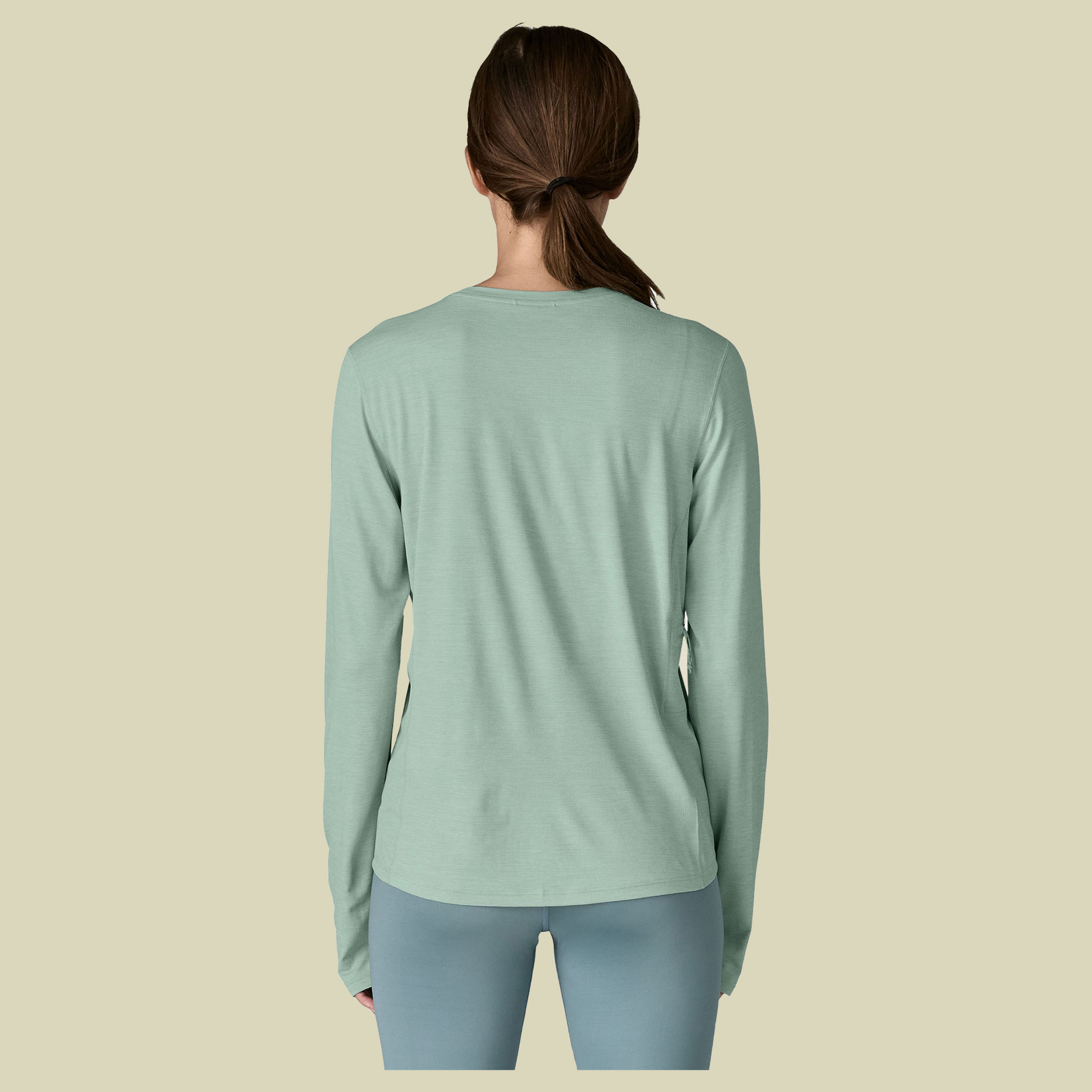 L/S Cap Cool Sun Shirt Women L grün - noveau green-blue sage x-dye