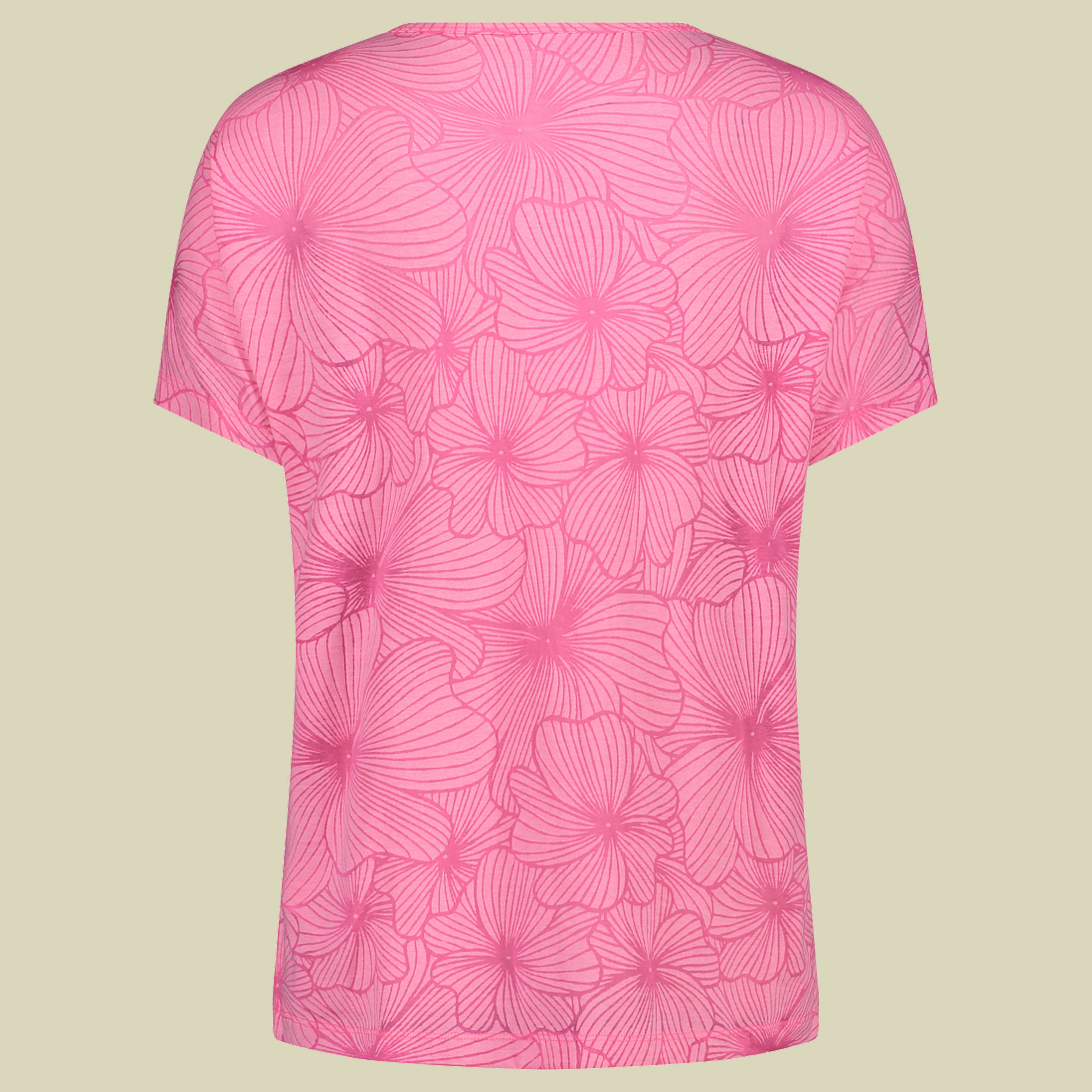 Woman T-Shirt Burn Out Jersey 33N7976 Größe 38 Farbe B351 pink fluo