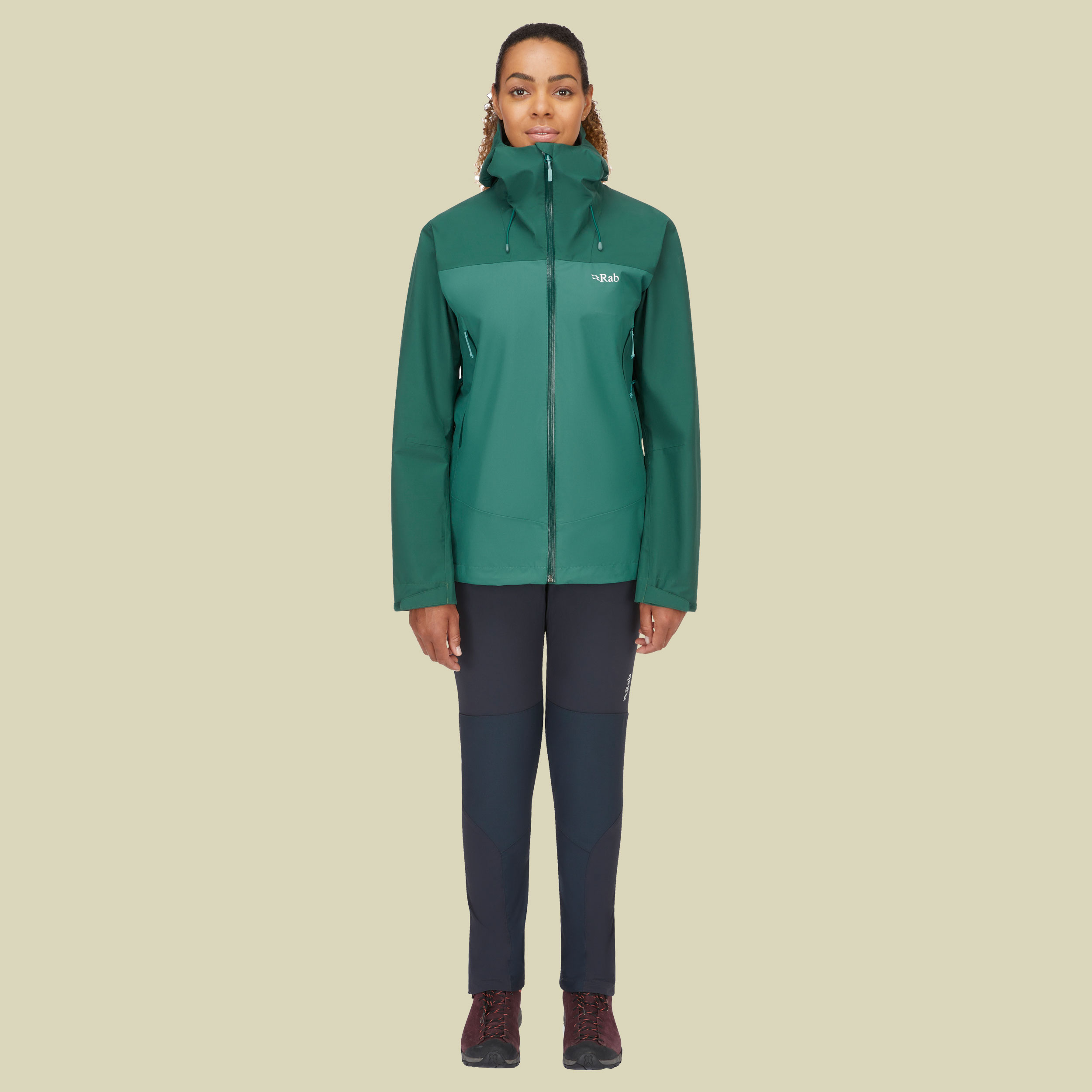 Arc Eco Jacket Women Größe 38 (10) Farbe green slate/eucalyptus