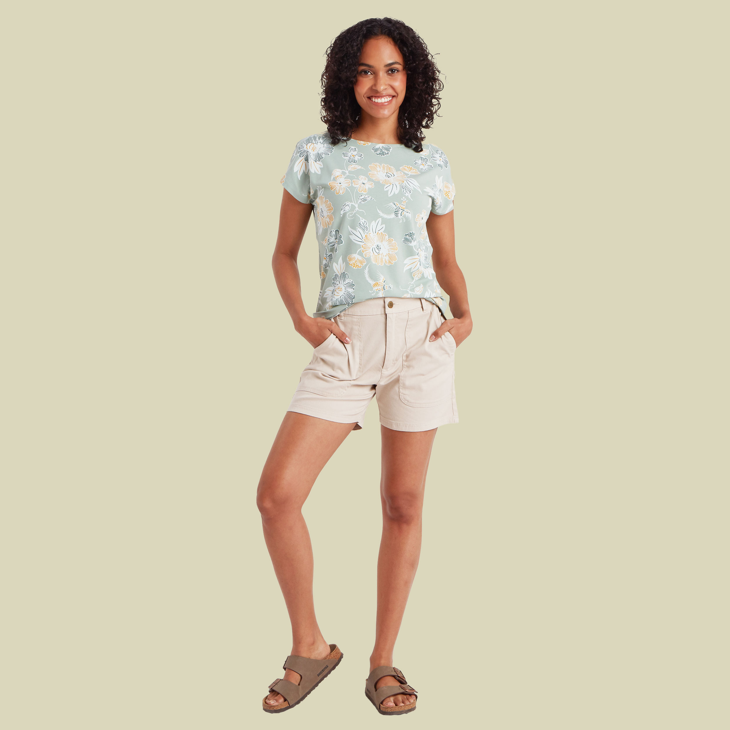 Neha Tee Women grün Blumen XL - Farbe celery floral