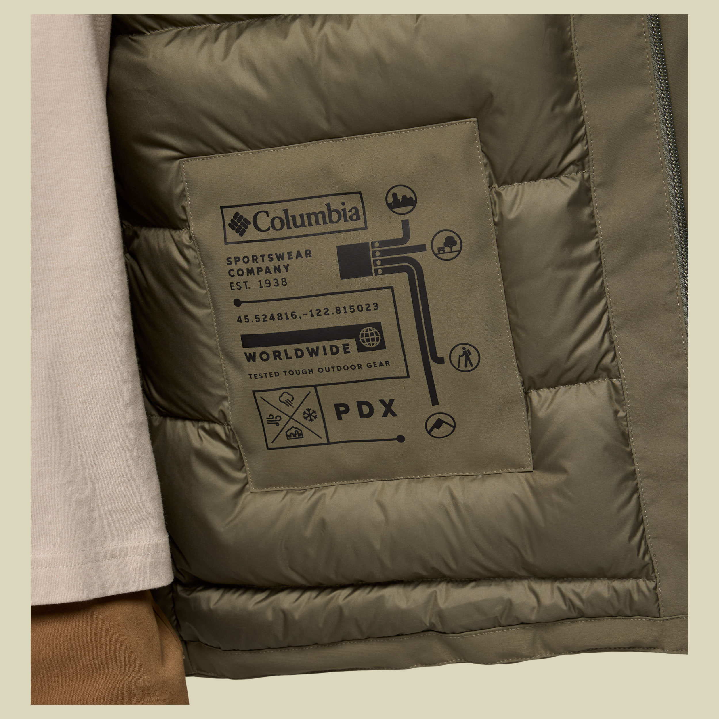 Street Heights Parka Men XXL grün- Farbe stone green