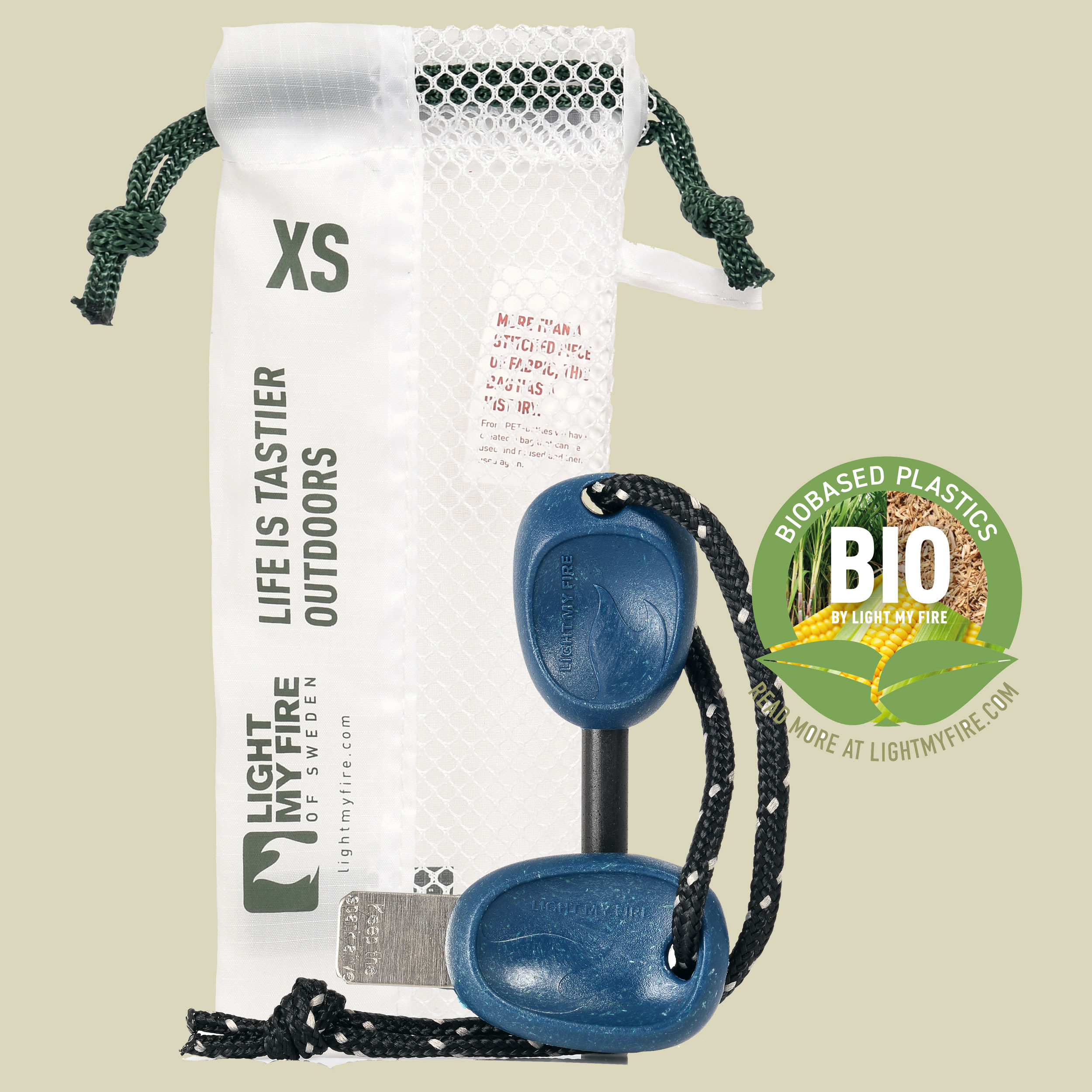 Swedish FireSteel Bio scout one size Farbe hazyblue