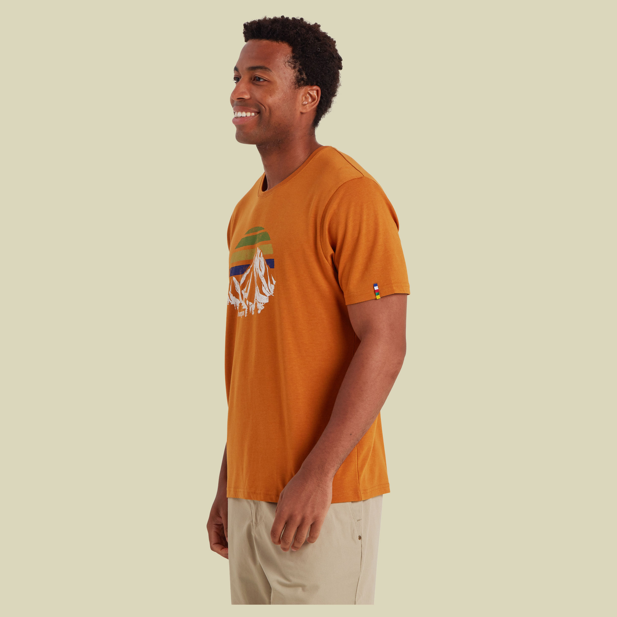 Bali Retro Sunset Tee XL orange- Farbe masala