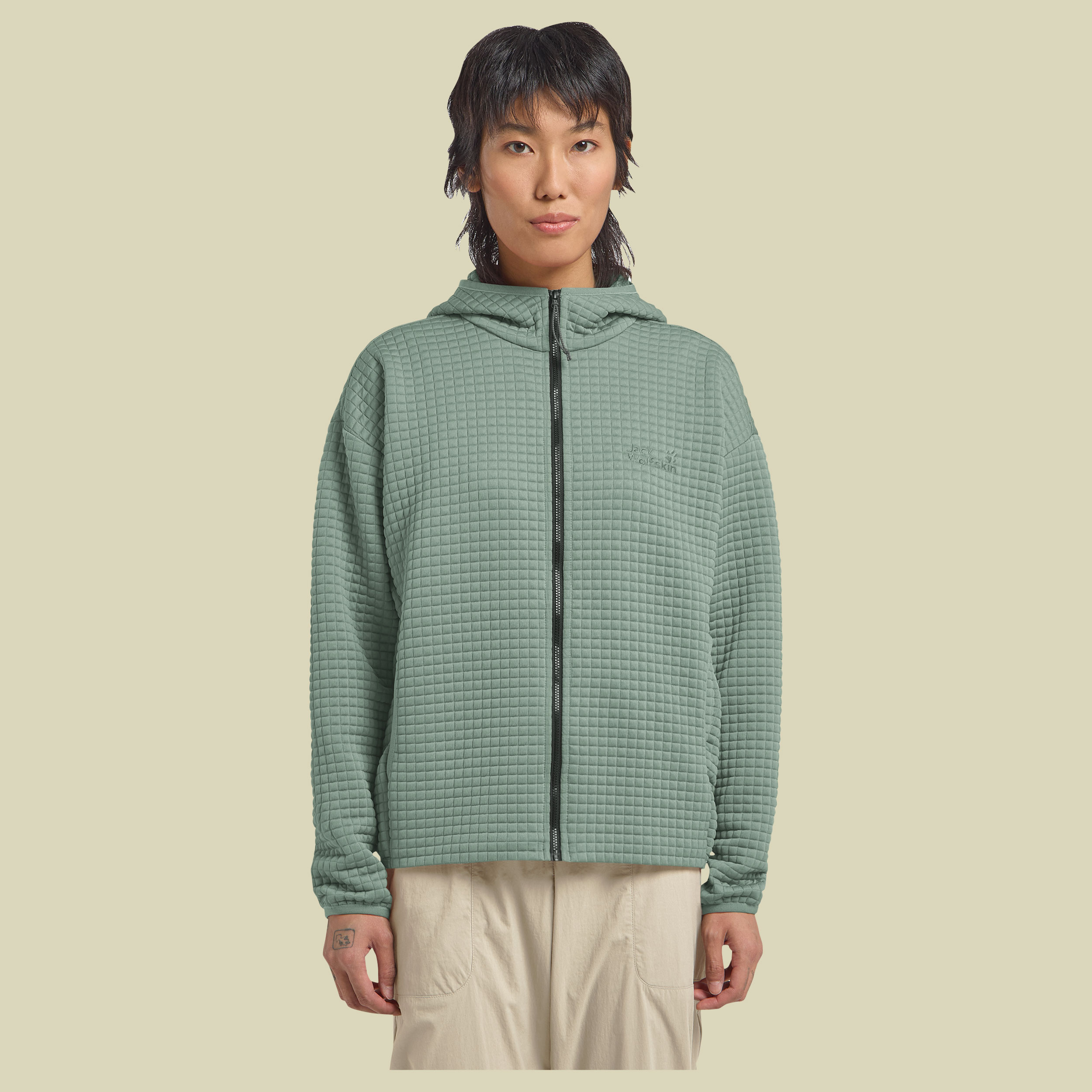 Mogari Hooded FZ Women XL grün - green zinnia
