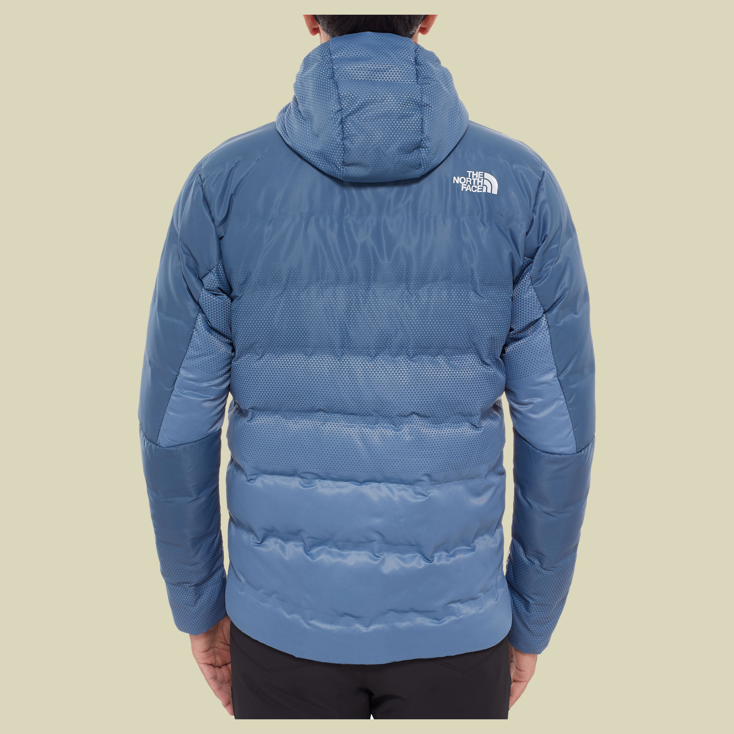 FuseForm Dot Matrix Hooded Down Jacket Men Größe S Farbe Conquer Blue Tri Matrix