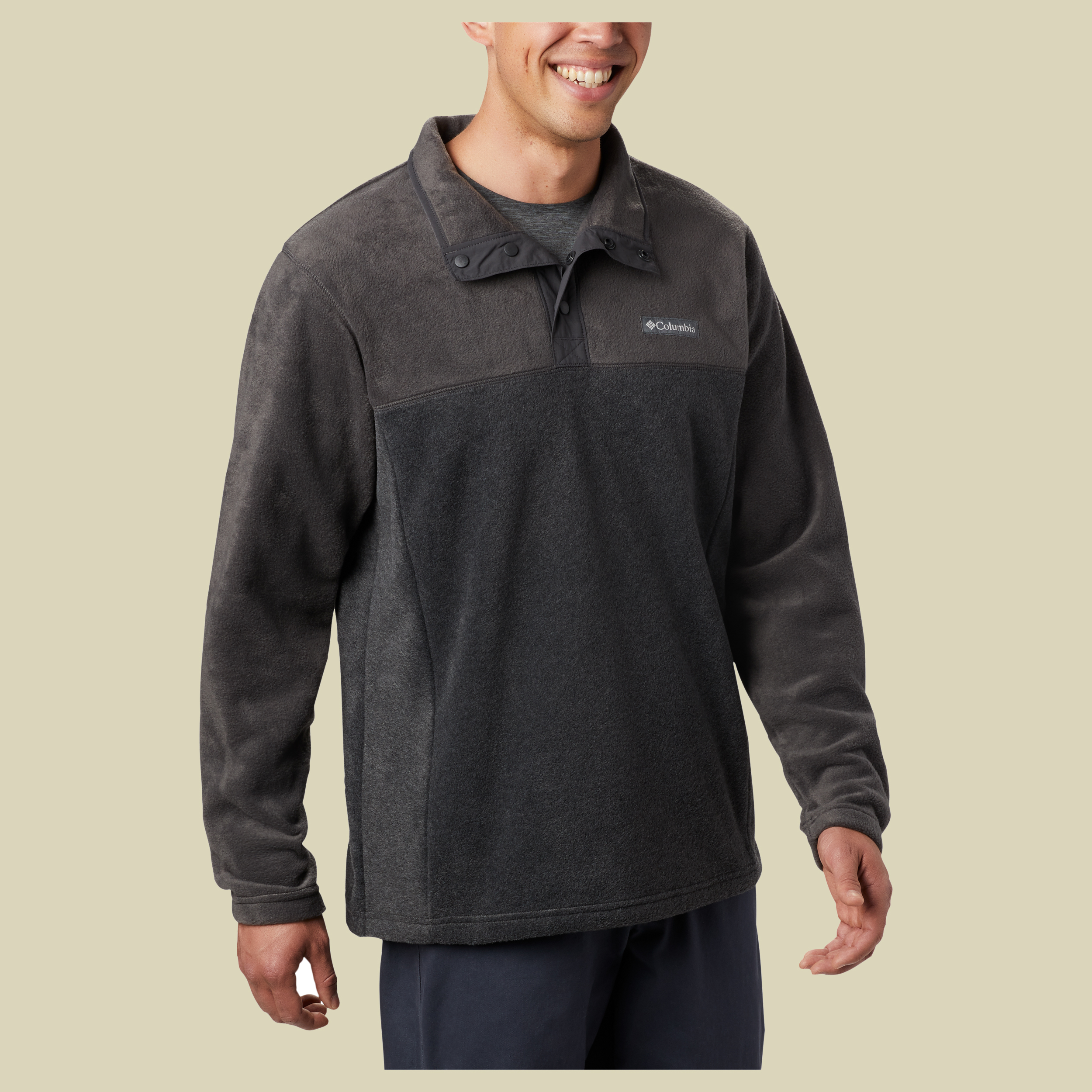 Steens Mountain Half Snap Men Größe S Farbe charcoal heather