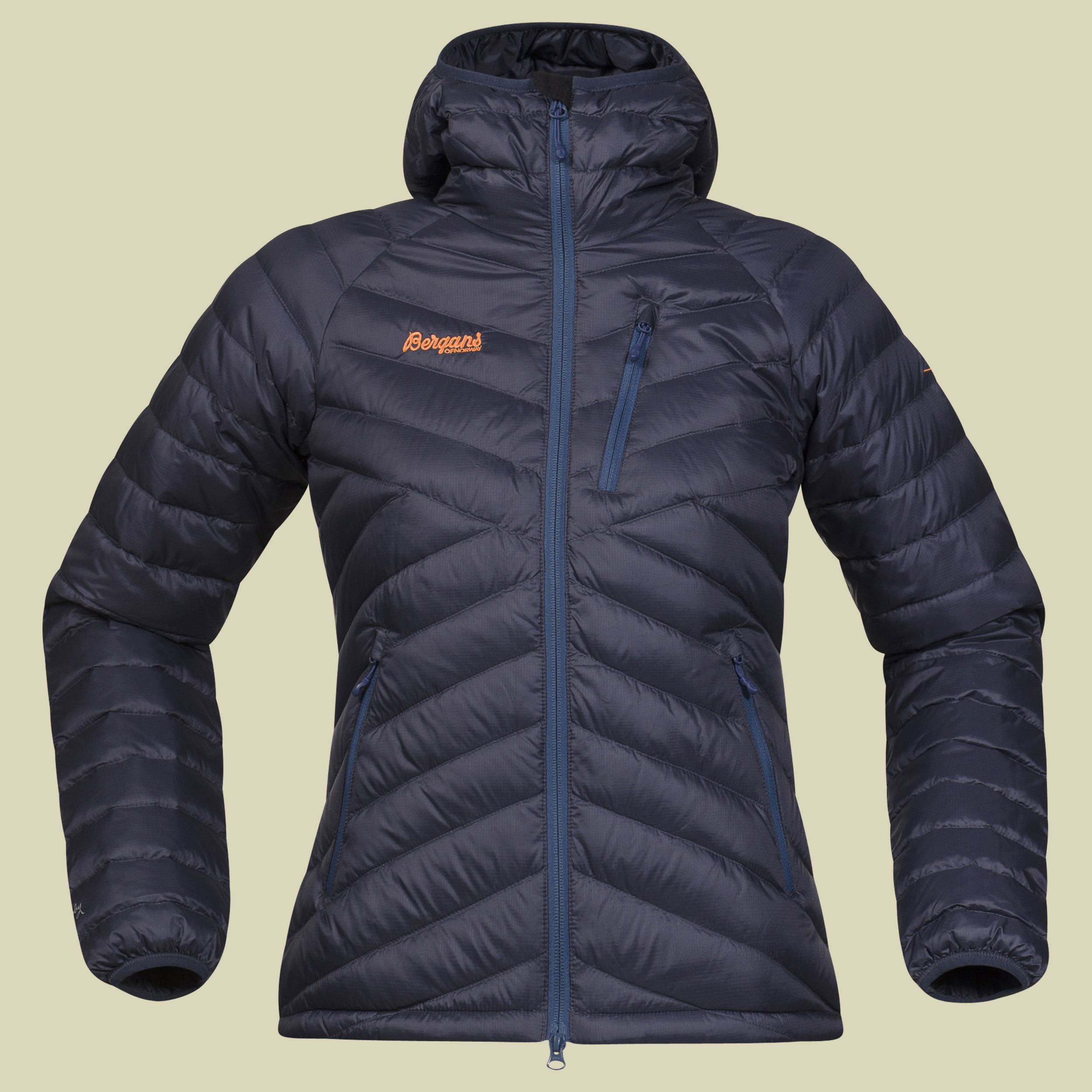 Slingsbytind Down Lady Jacket w/Hood Größe XS Farbe deep sea / hot pink