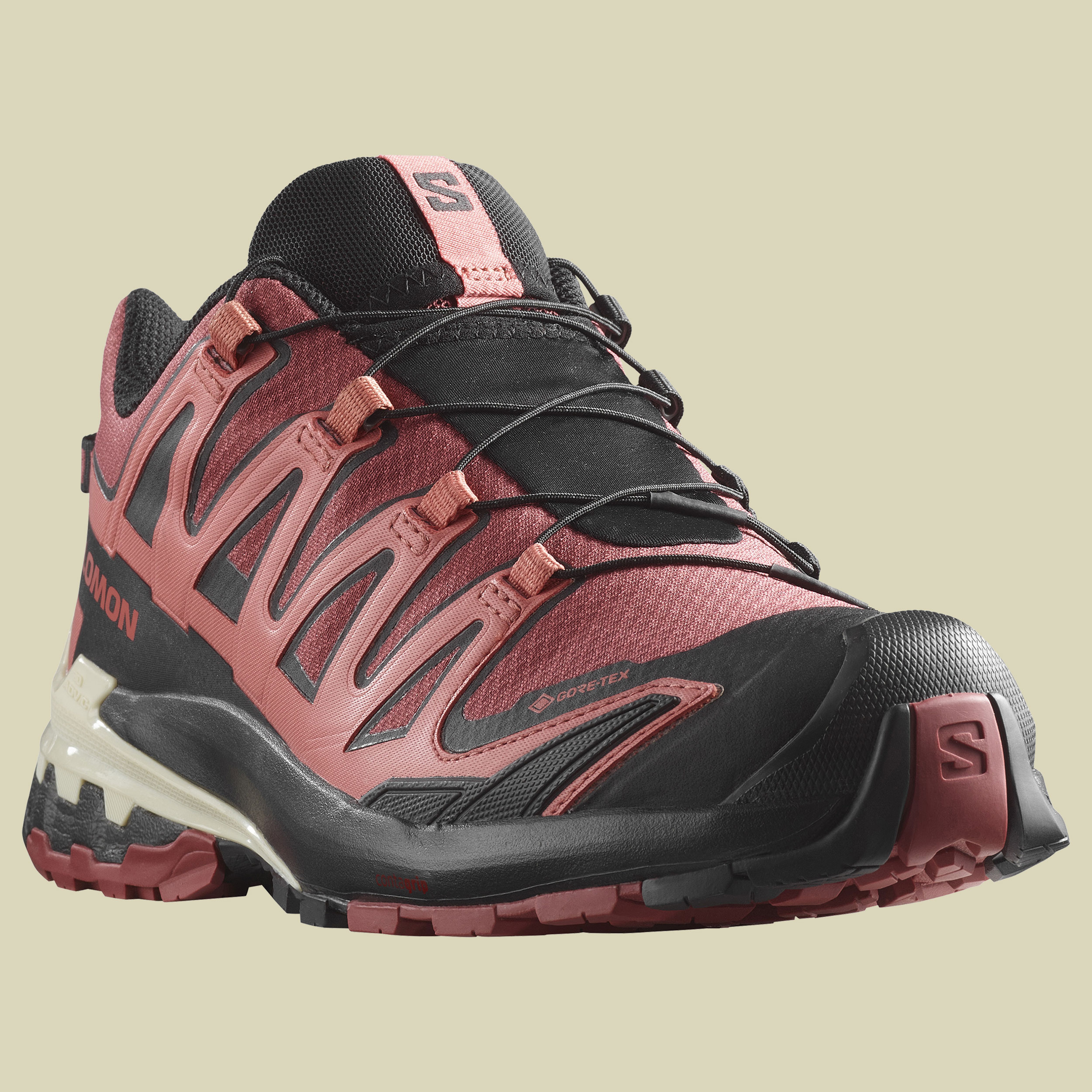 XA PRO 3D V9 GTX Women Größe UK 8 Farbe cow hide/black/faded rose