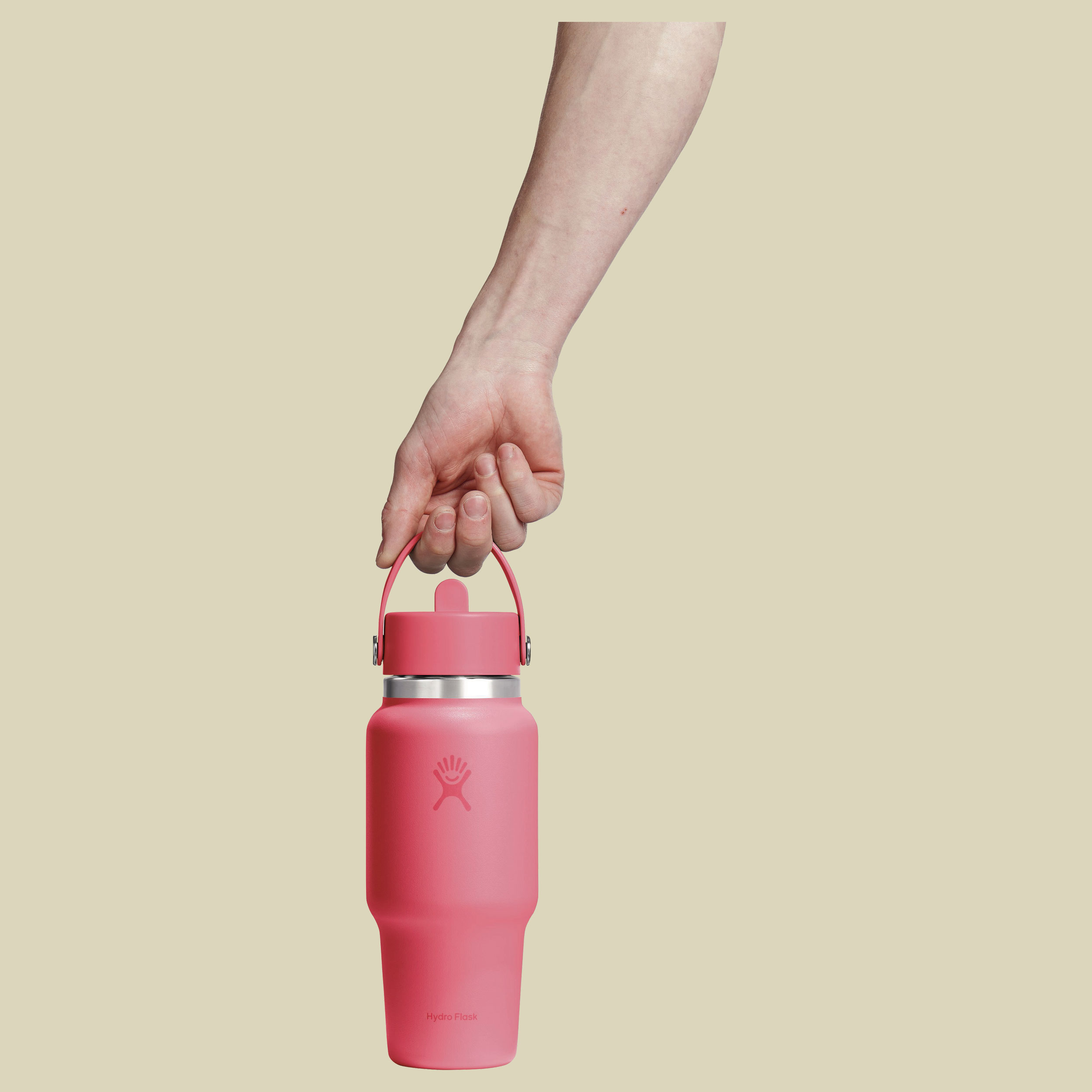 Wide Mouth Flex Straw Travel Bottle 24 oz pink - passion pink