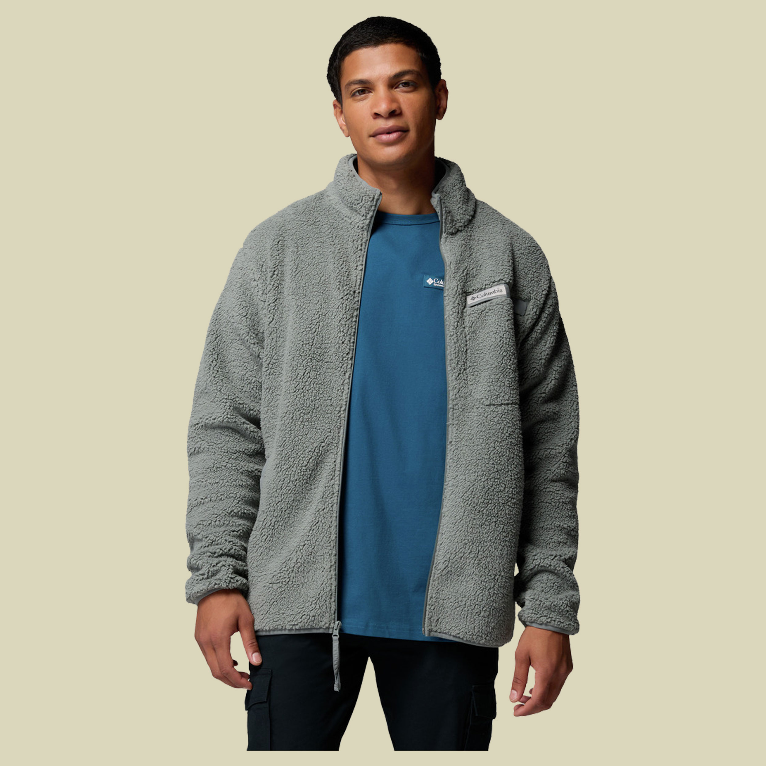 Rugged Ridge High Pile Full Zip Men XL grün1 - sedona sage