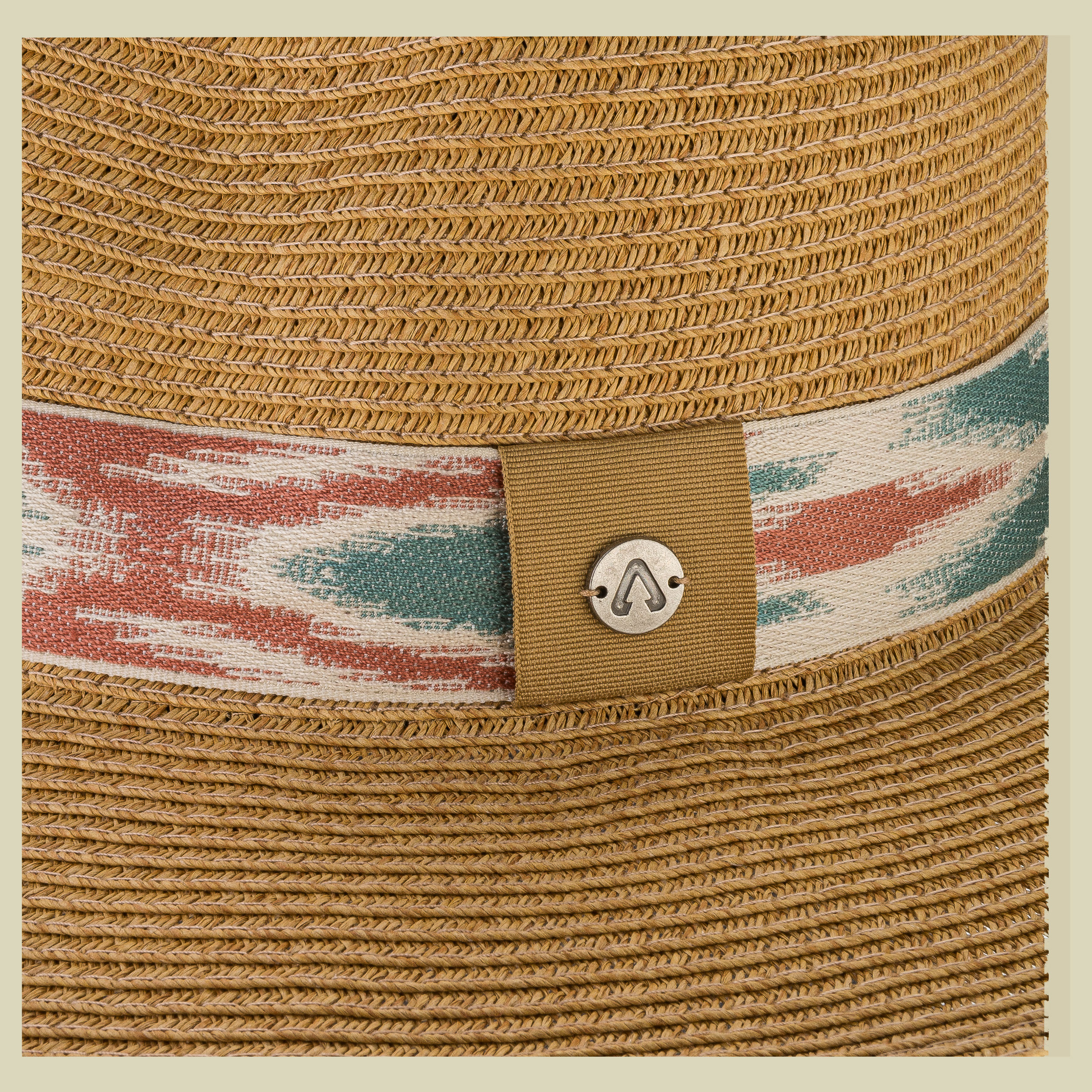 P.A.C. Ecuador Panama Straw Hat L/XL rot - dark beige - solara red