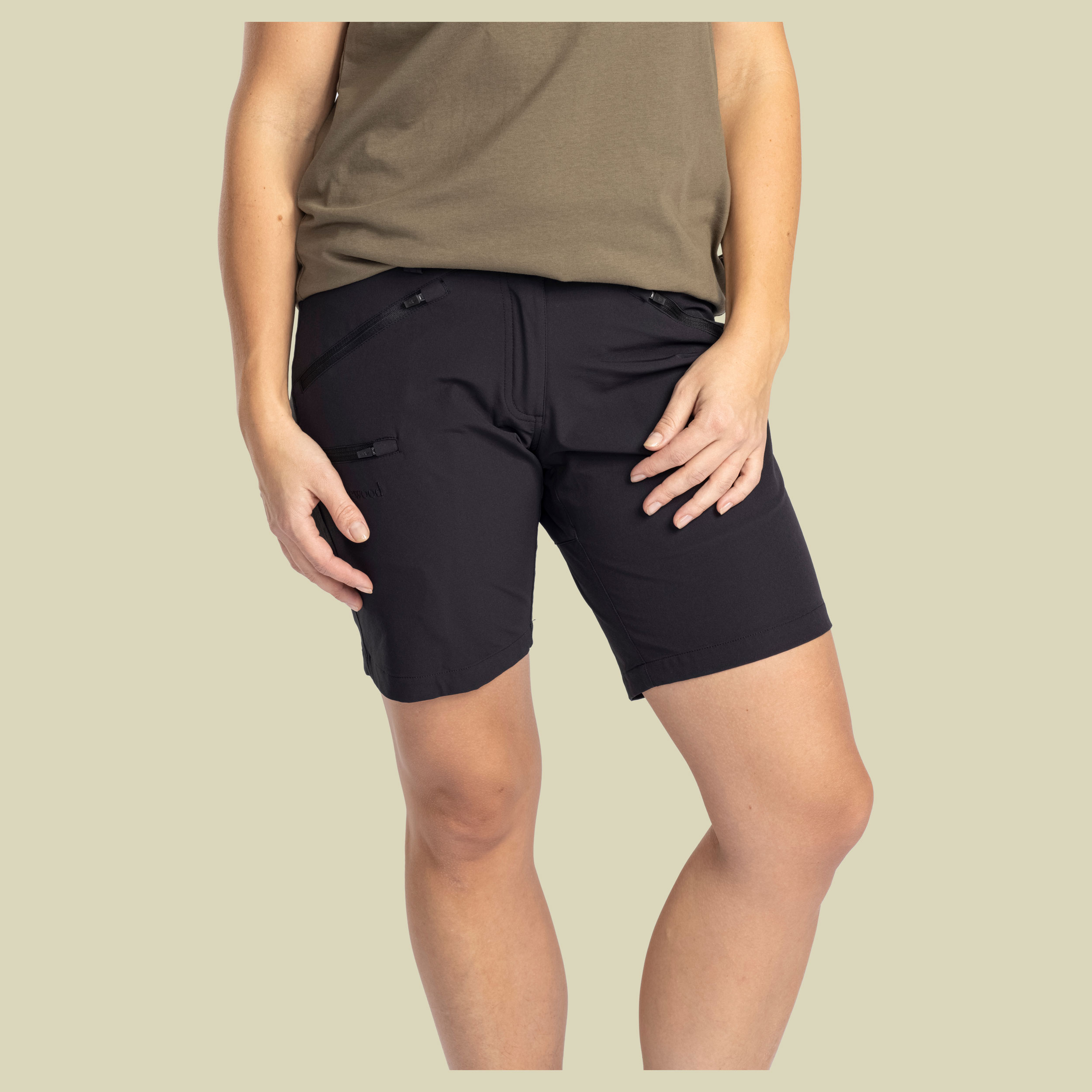 Abisko Light Stretch Shorts Women 44 schwarz - black