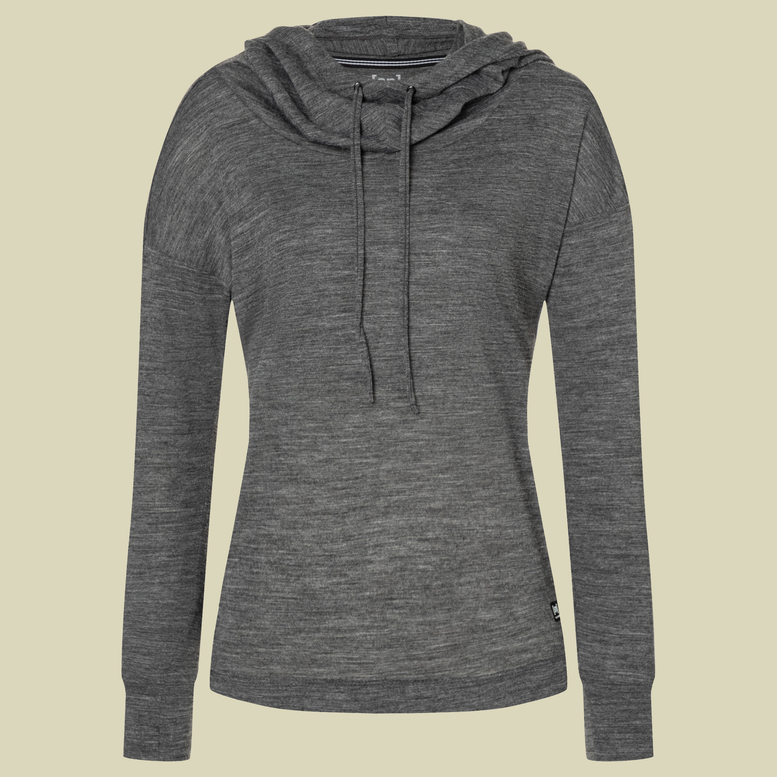 Funnel Hoodie Women Größe S Farbe caviar melange