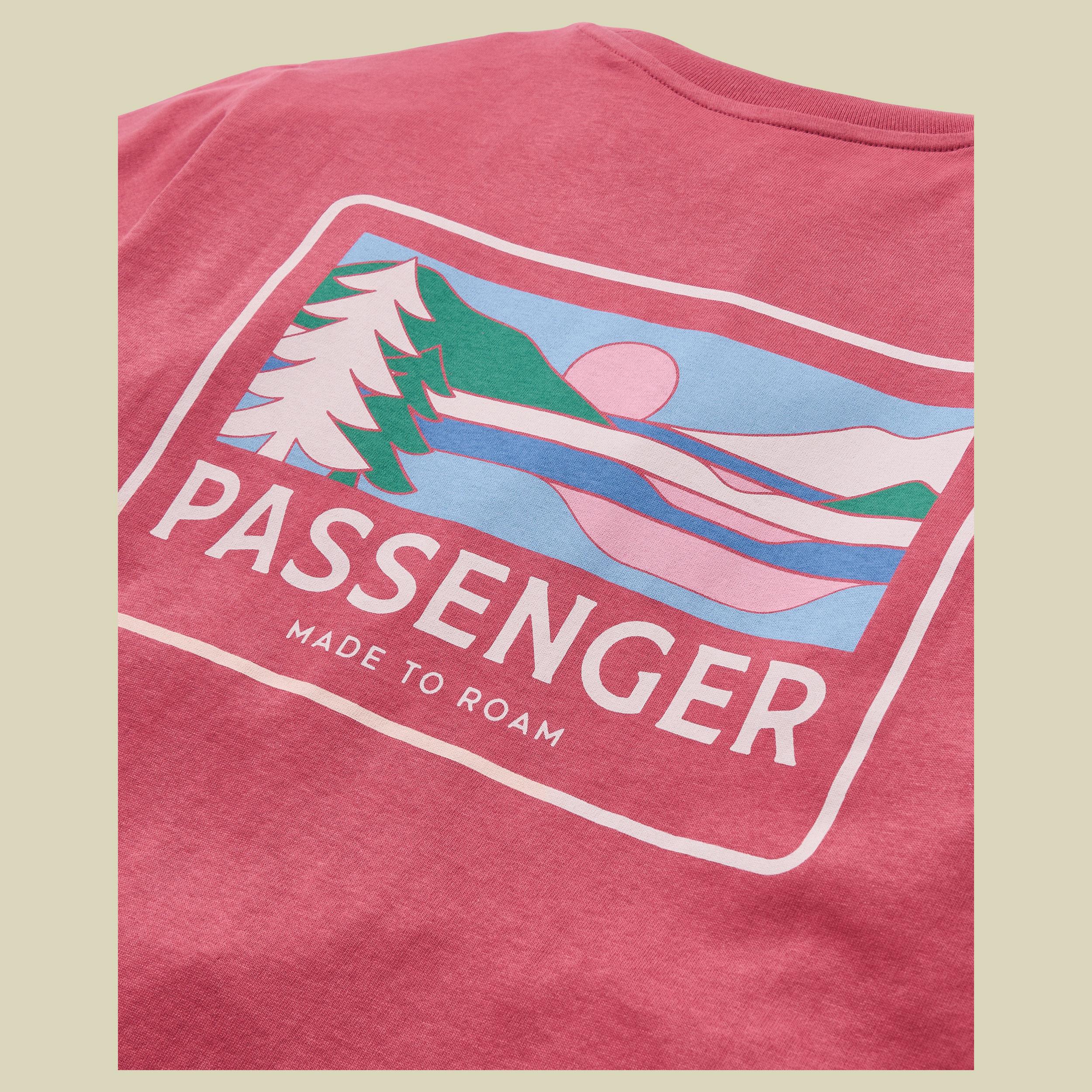 Roamer Recycled Cotton T-Shirt Women XS rot - garnet