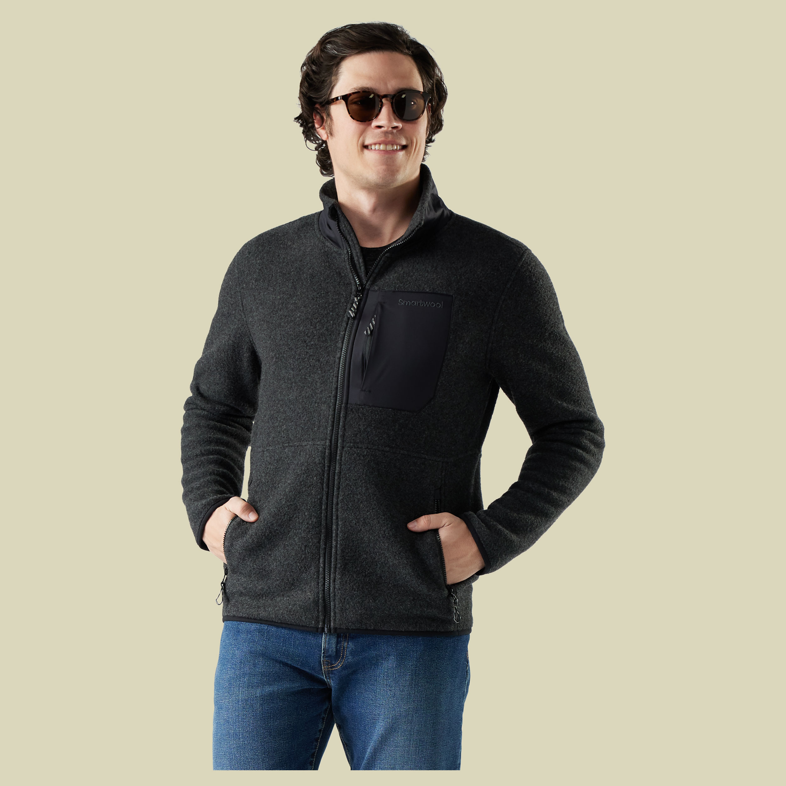 Second Cut Fleece Jacket Men XXL grau - charcoal