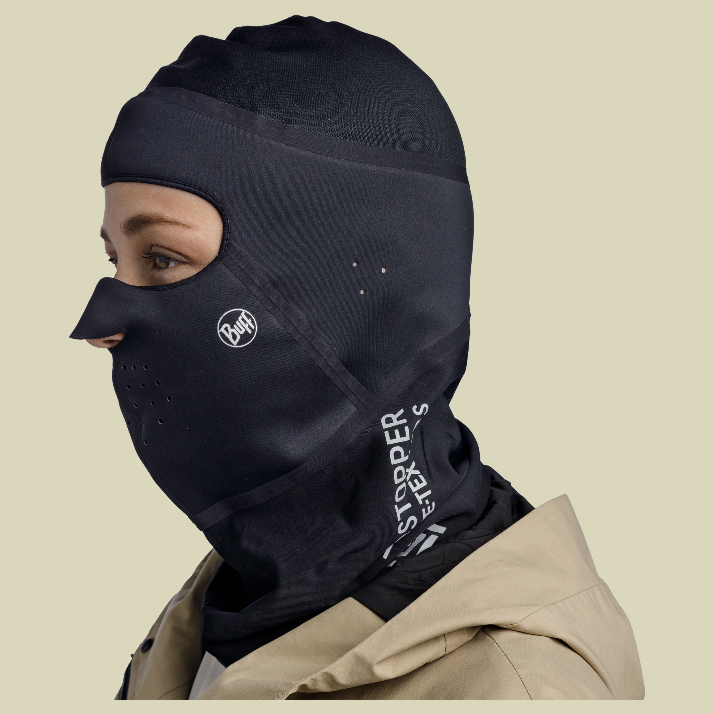 Windproof Balaclava S/M schwarz - black