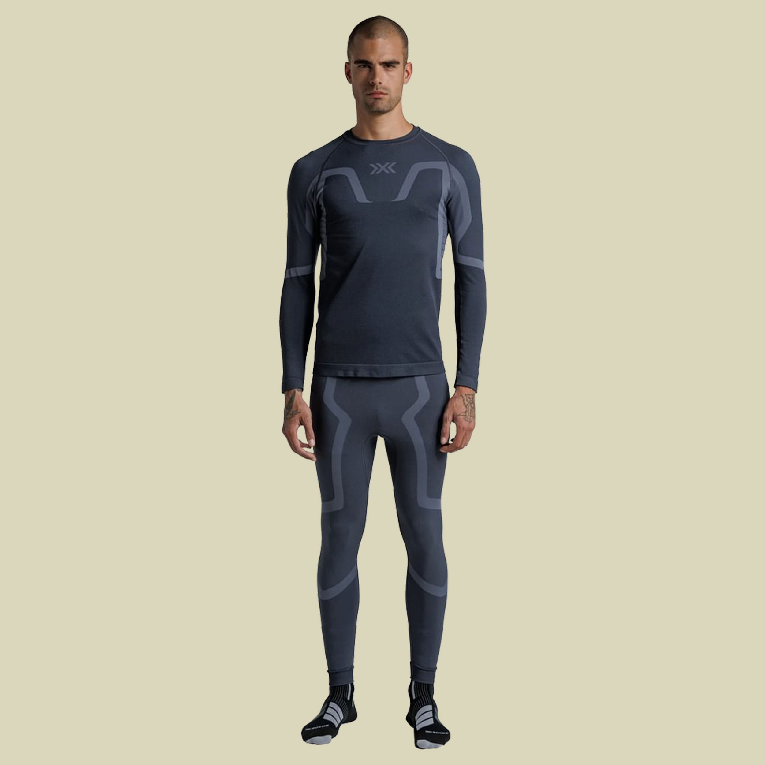 X-Bionic X-Ential Baselayer LS Men L grau - anthracite
