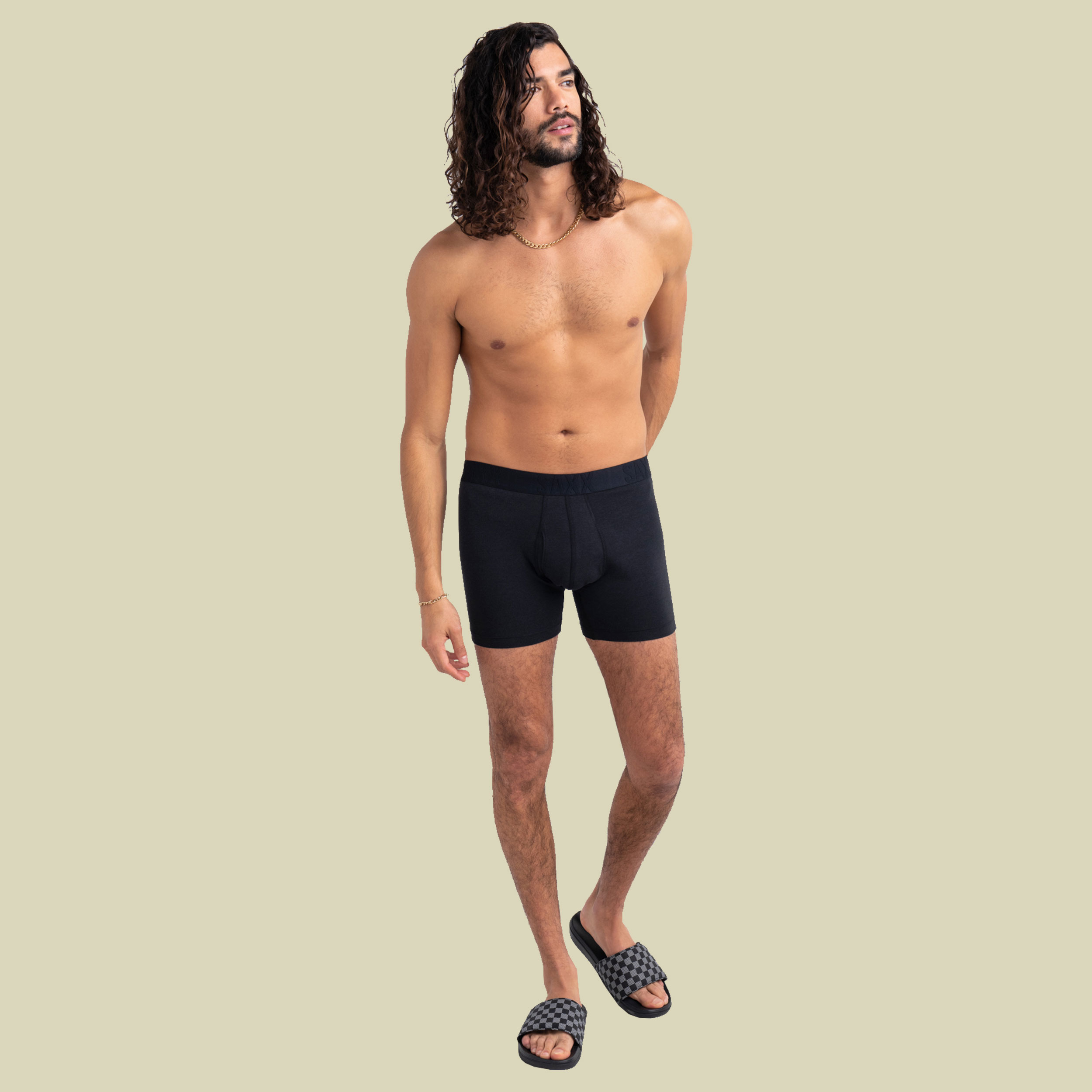 Droptemp Cooling Cotton Boxer Brief Fly 2pk S mehrfarbig - back & forth/black