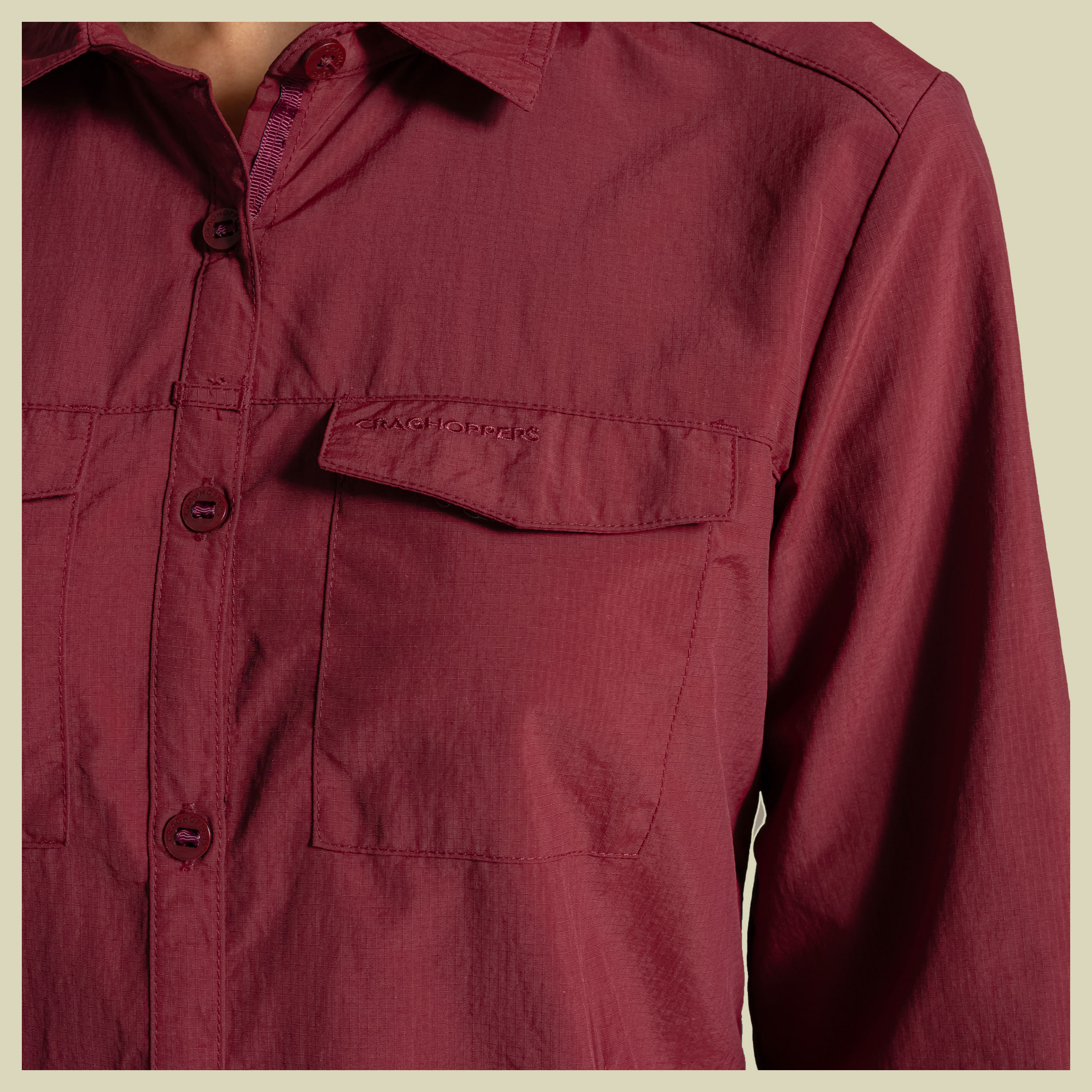 NosiLife Adventure Long Sleeved Shirt III Women 42 (16) rot- riad red