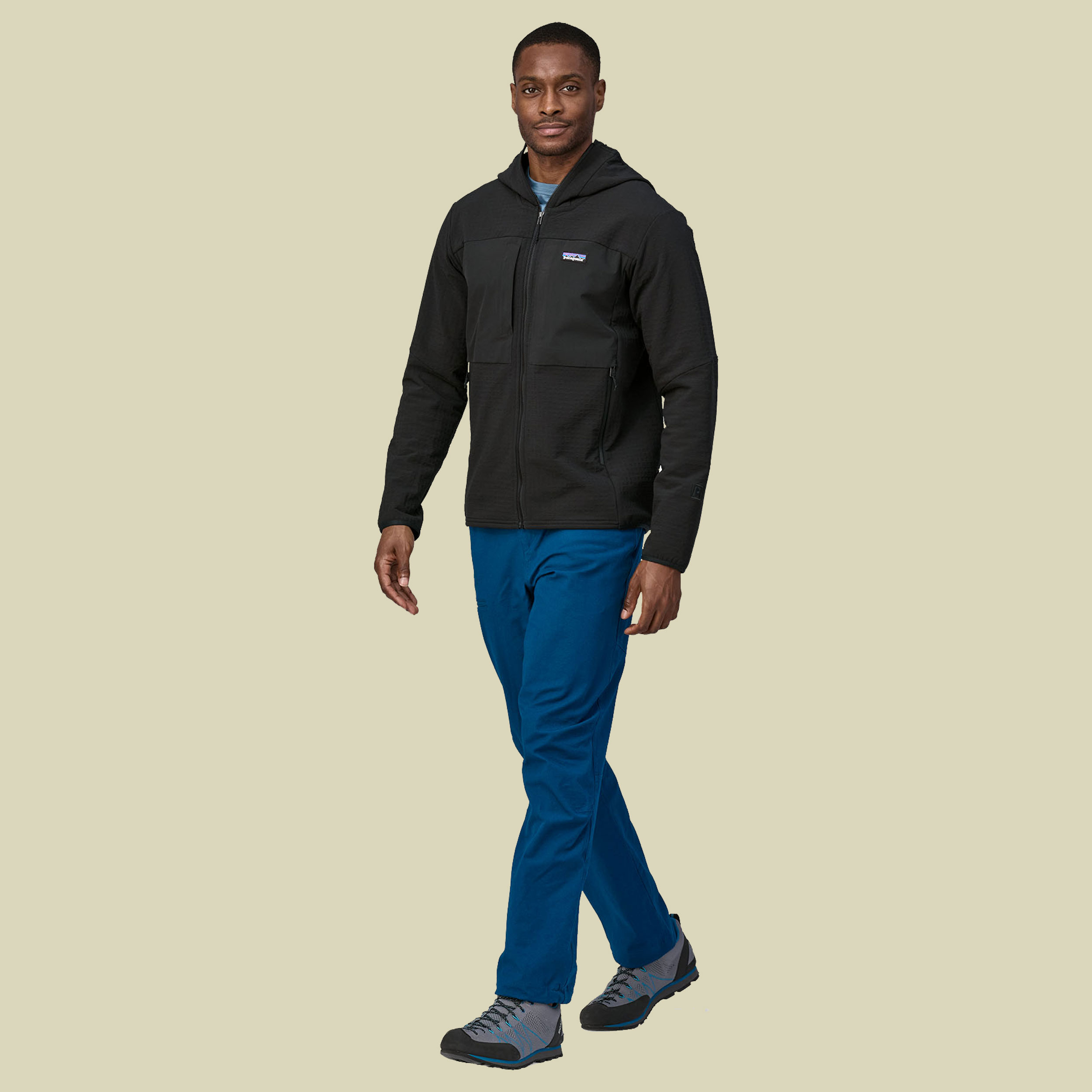 R2 TechFace Hoody Men schwarz M - black