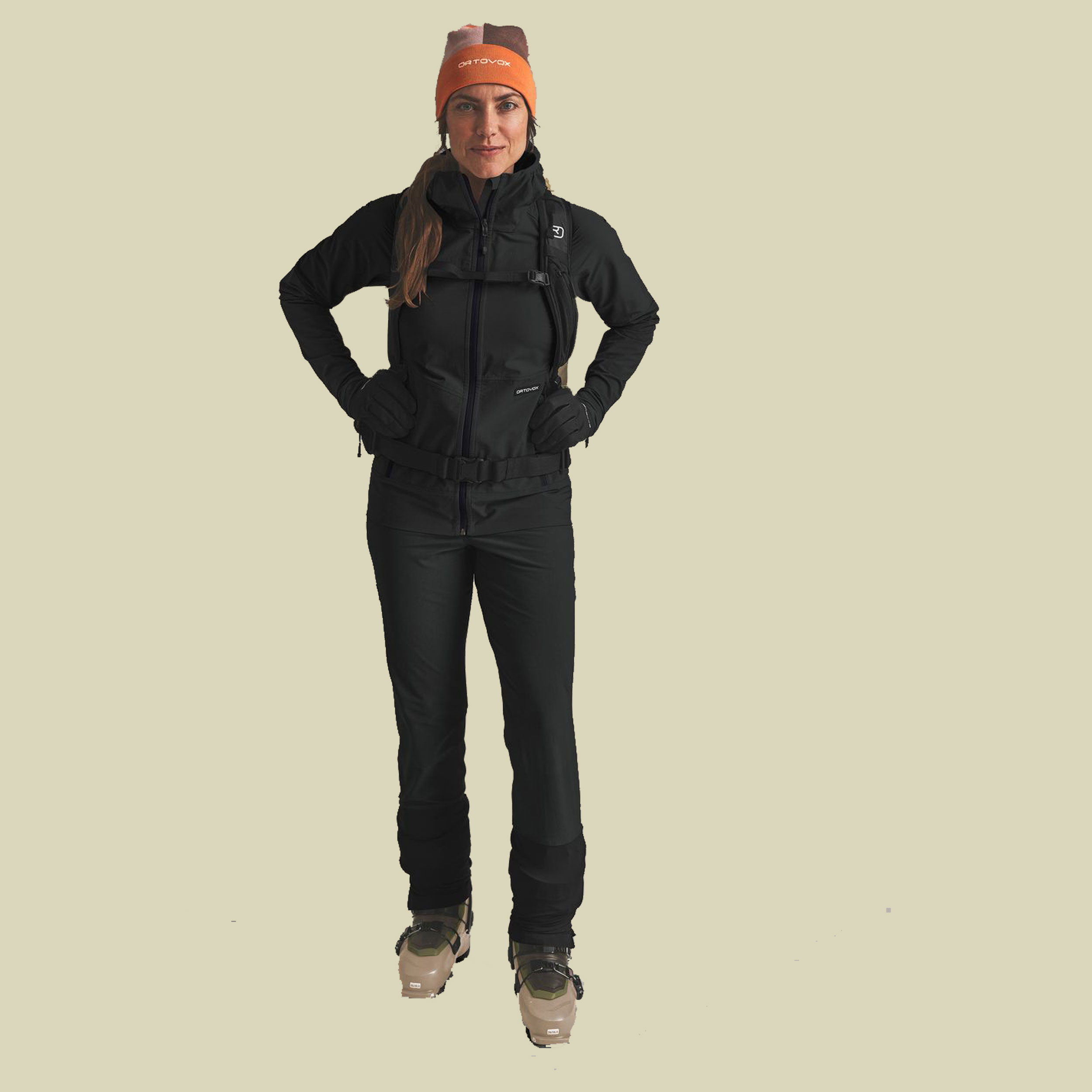 Venet Softshell Stretch Pants Women S schwarz - black raven