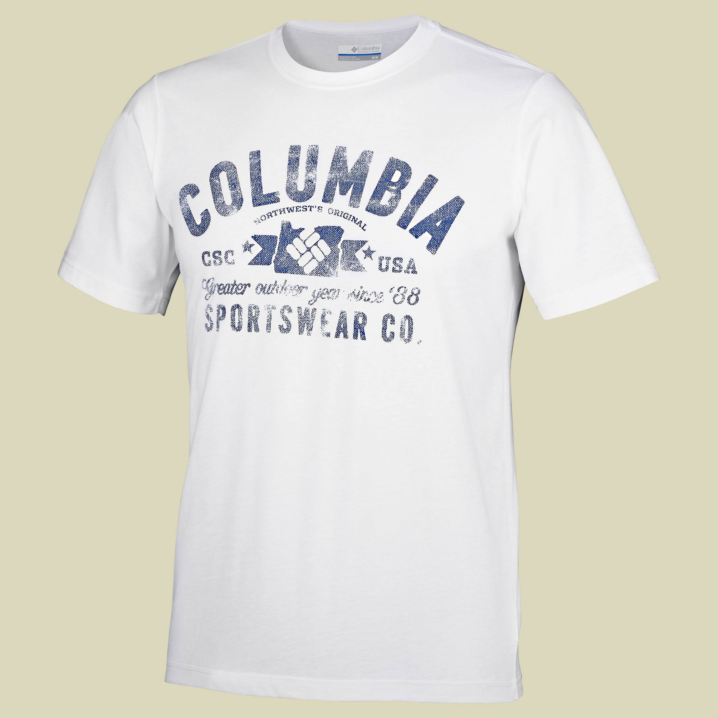 CSC EU Round Bend Tee Men   Größe M Farbe white