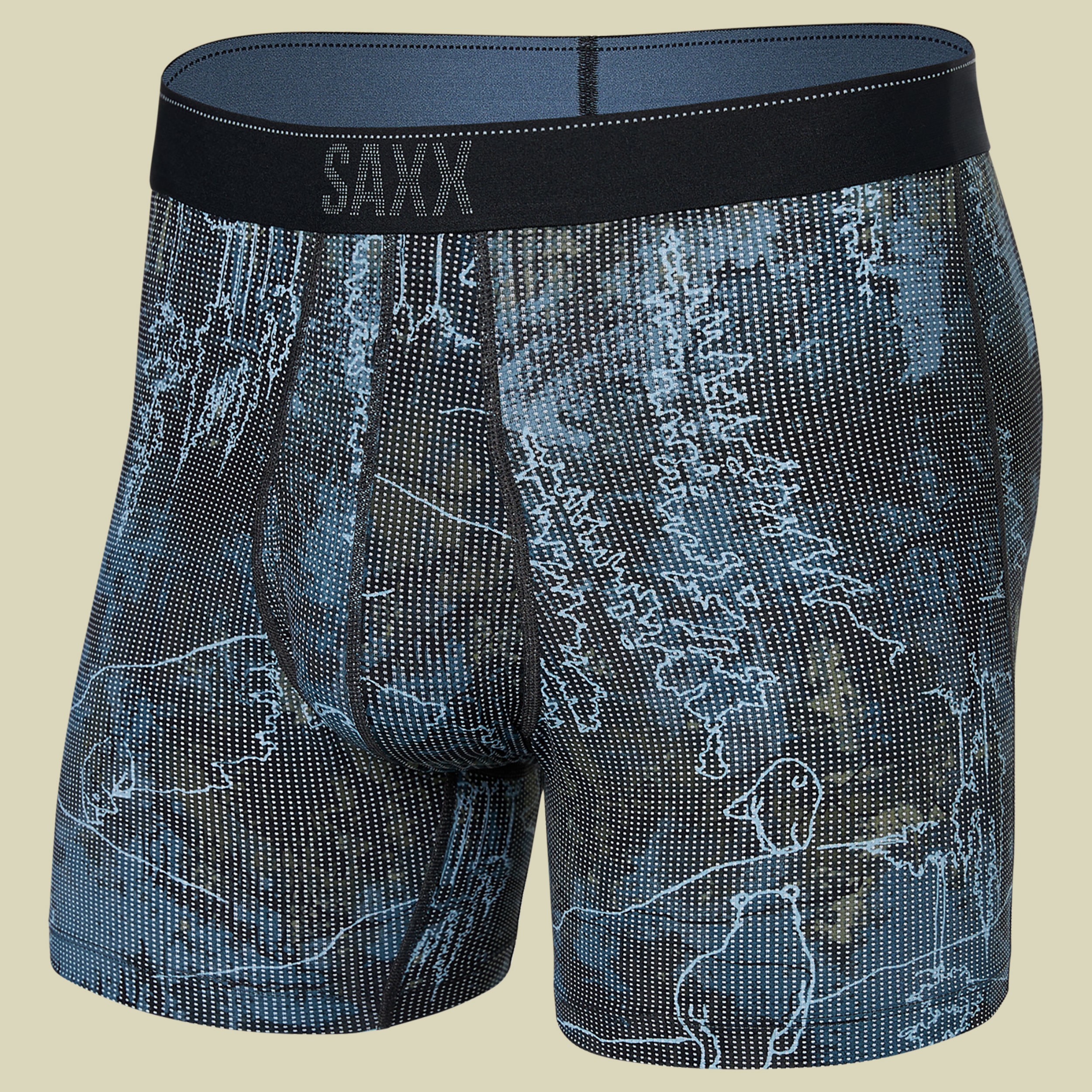 Quest Quick Dry Mesh Boxer Brief Fly Größe L  Farbe smokey mountains-multi