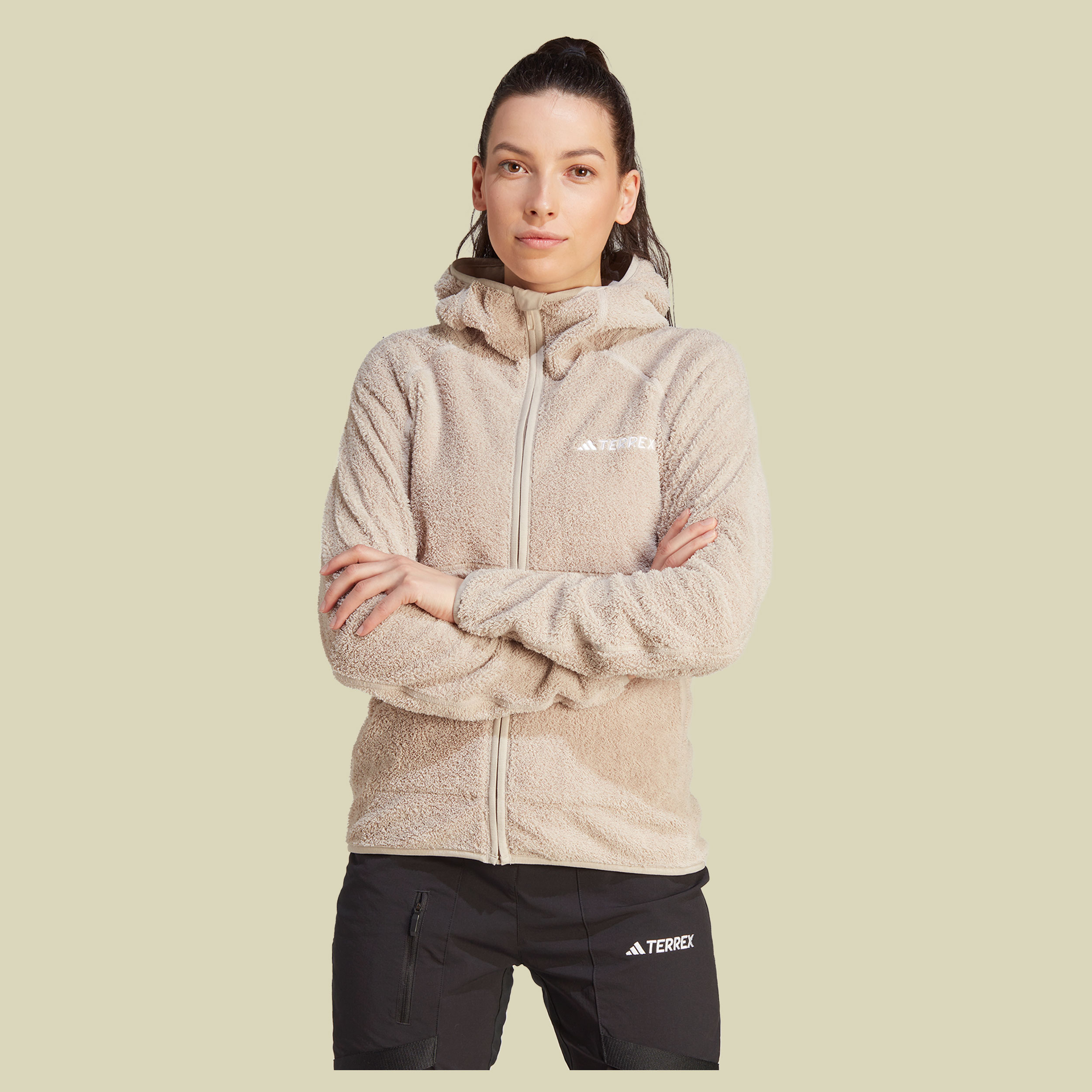 Terrex Techrock Reversible HP Fleece Jacket Women Größe XL Farbe wonder beige