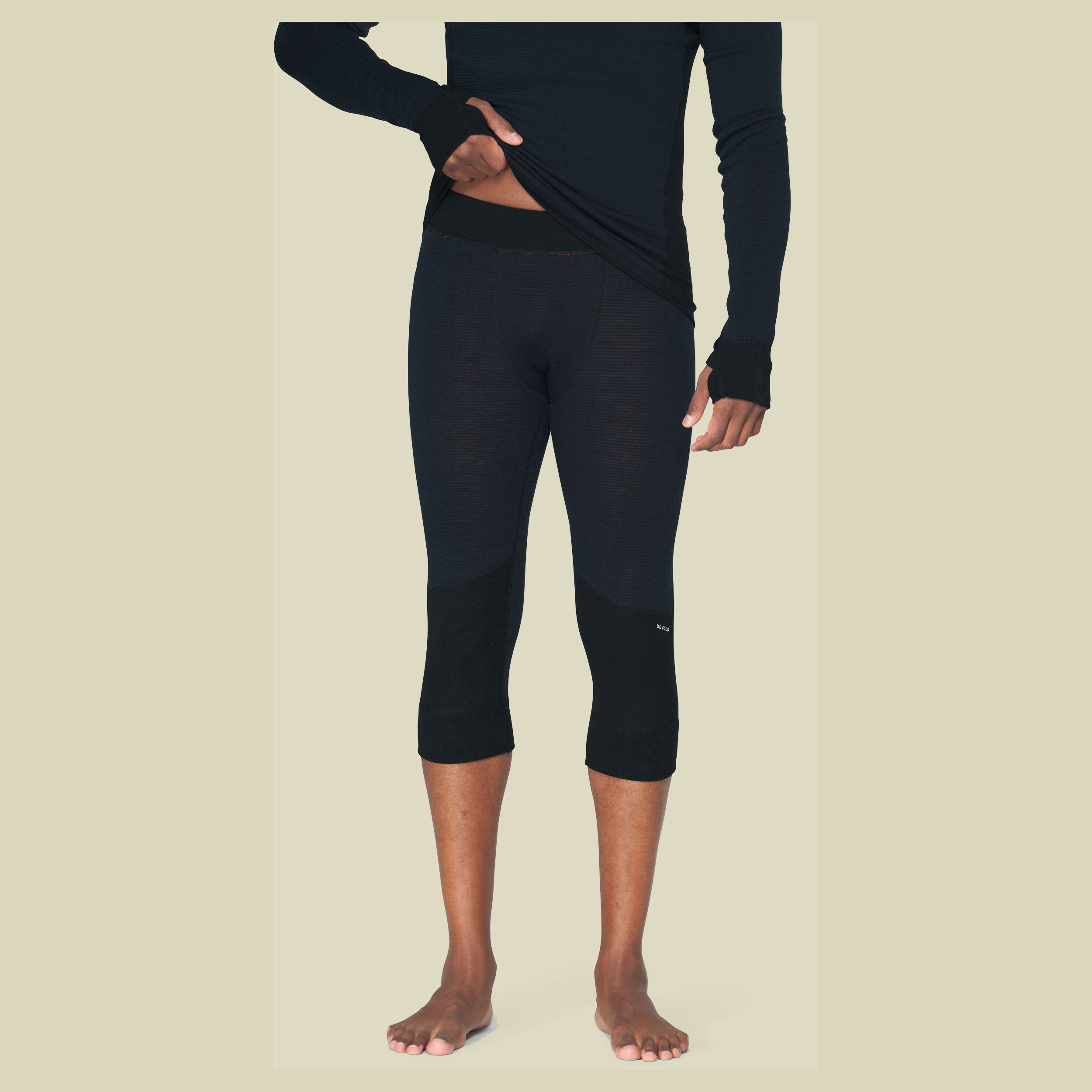 Reverso Merino 3/4 Longs Man S rot - brick
