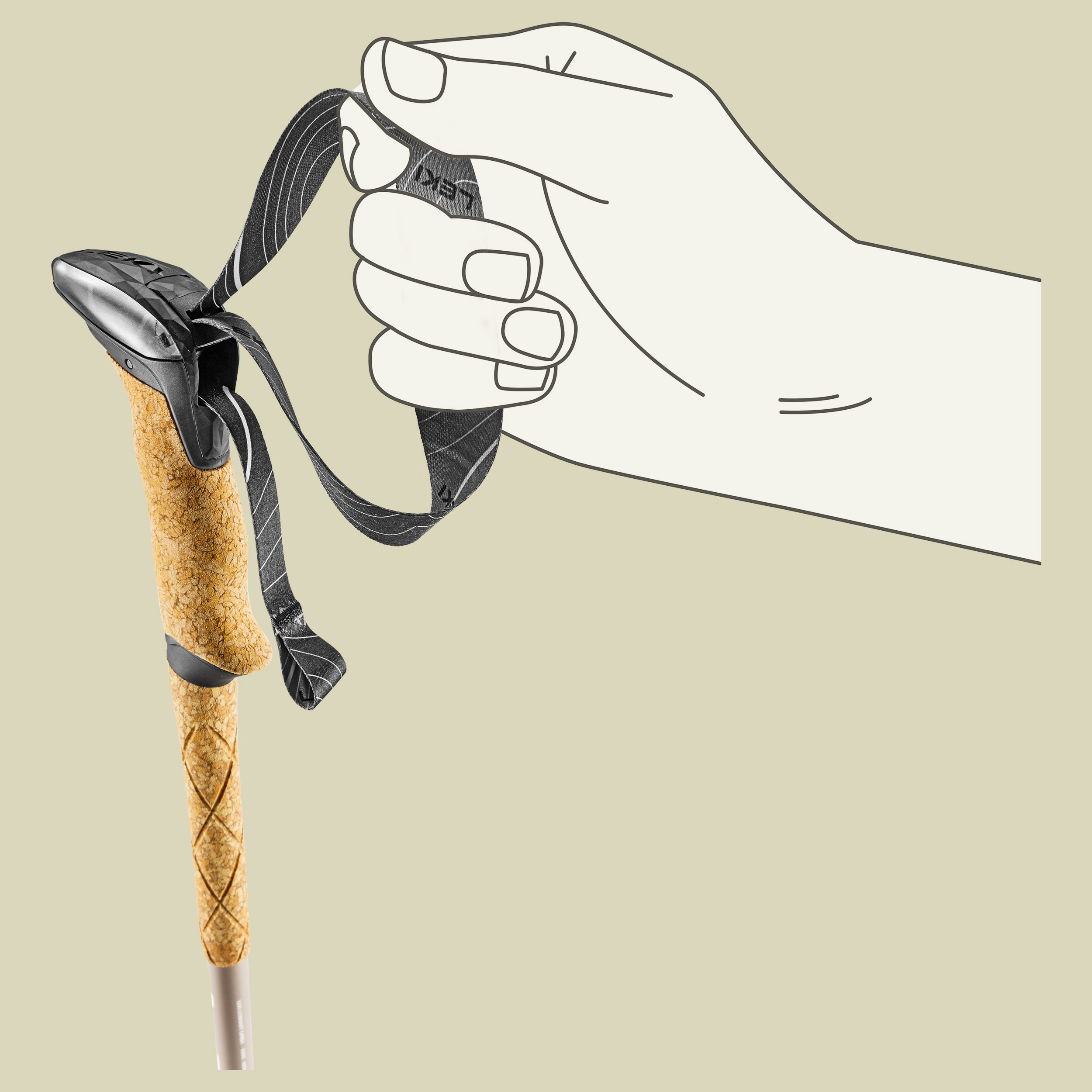 Makalu Lite AS Compact Länge 90 - 125 cm Farbe pale clay light-white-silver