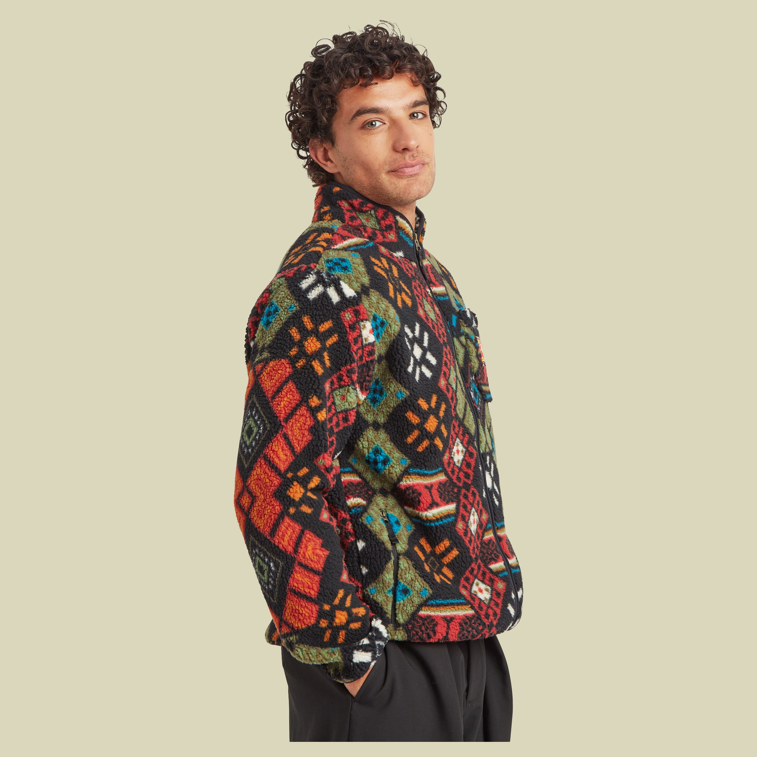 Tarcho Printed Full Zip Jacket Men L mehrfarbig - black bhutan