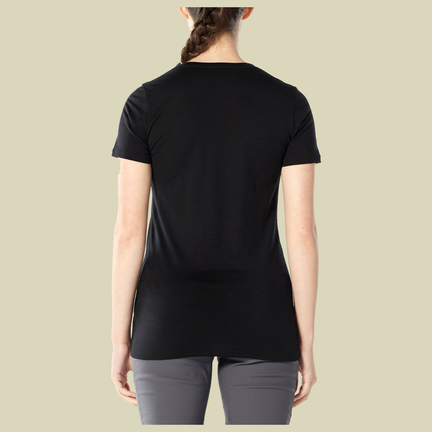 Tech Lite SS Scoop Graphic Collection Women Größe M  Farbe leaf black