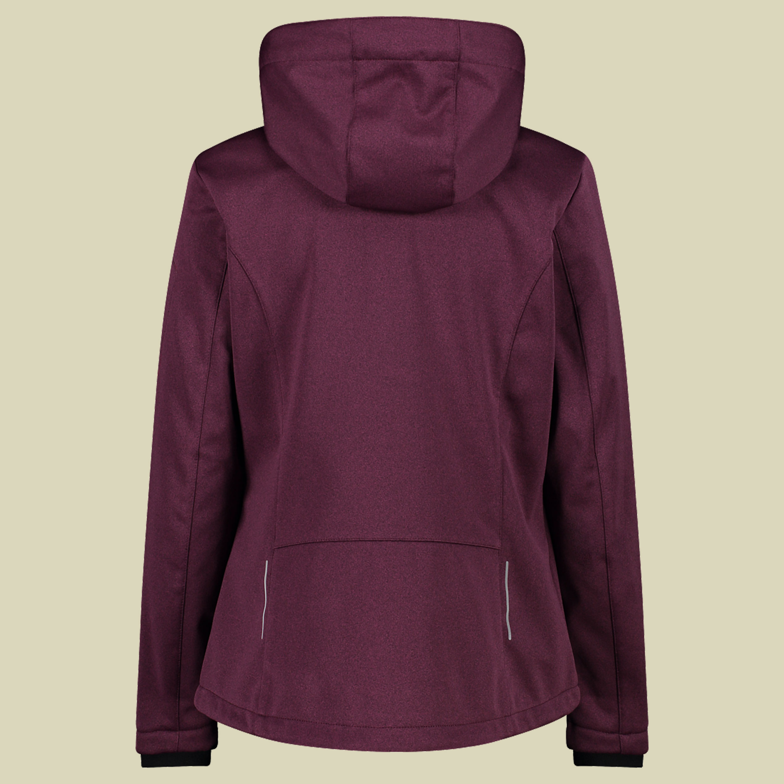 Woman Jacket Zip Hood Melange Softshell 39A5006M Größe 38 Farbe 11CM amaranto mel-fuchsia